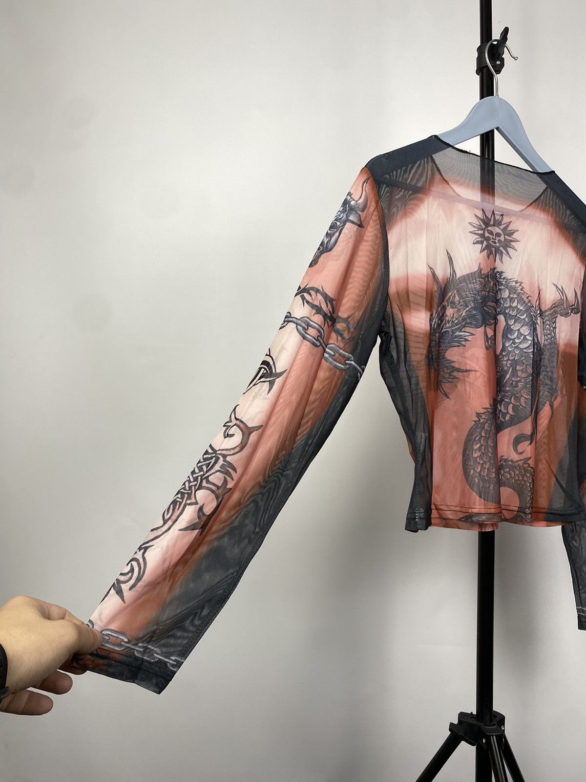 Designer × Japanese Brand Save The Queen Jean Paul Gaultier Style Mesh Top Blouses Size M / US 6-8 / IT 42-44 - 7 Thumbnail