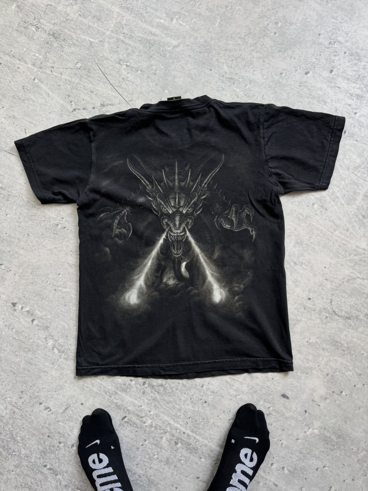 Japanese Brand × Vintage Awesome Japanese big logo Dragon tee Size US M / EU 48-50 / 2 - 2 Thumbnail