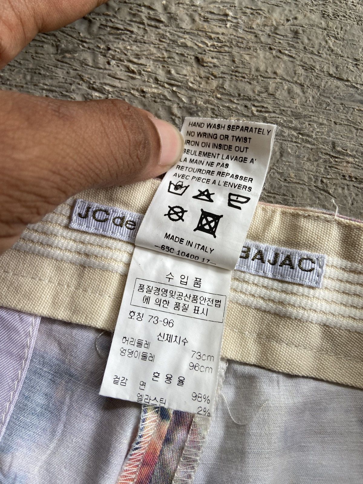 Jean Charles De Castelbajac 1990 JC de Castelbajac - Paper Printed Pants Size 29" - 10 Thumbnail