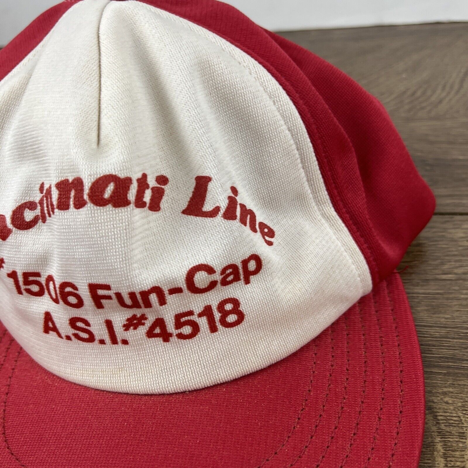 Other Cincinnati Line Hat Red Hat Adjustable Adult Size Hat Red Ca Size ONE SIZE - 7 Thumbnail