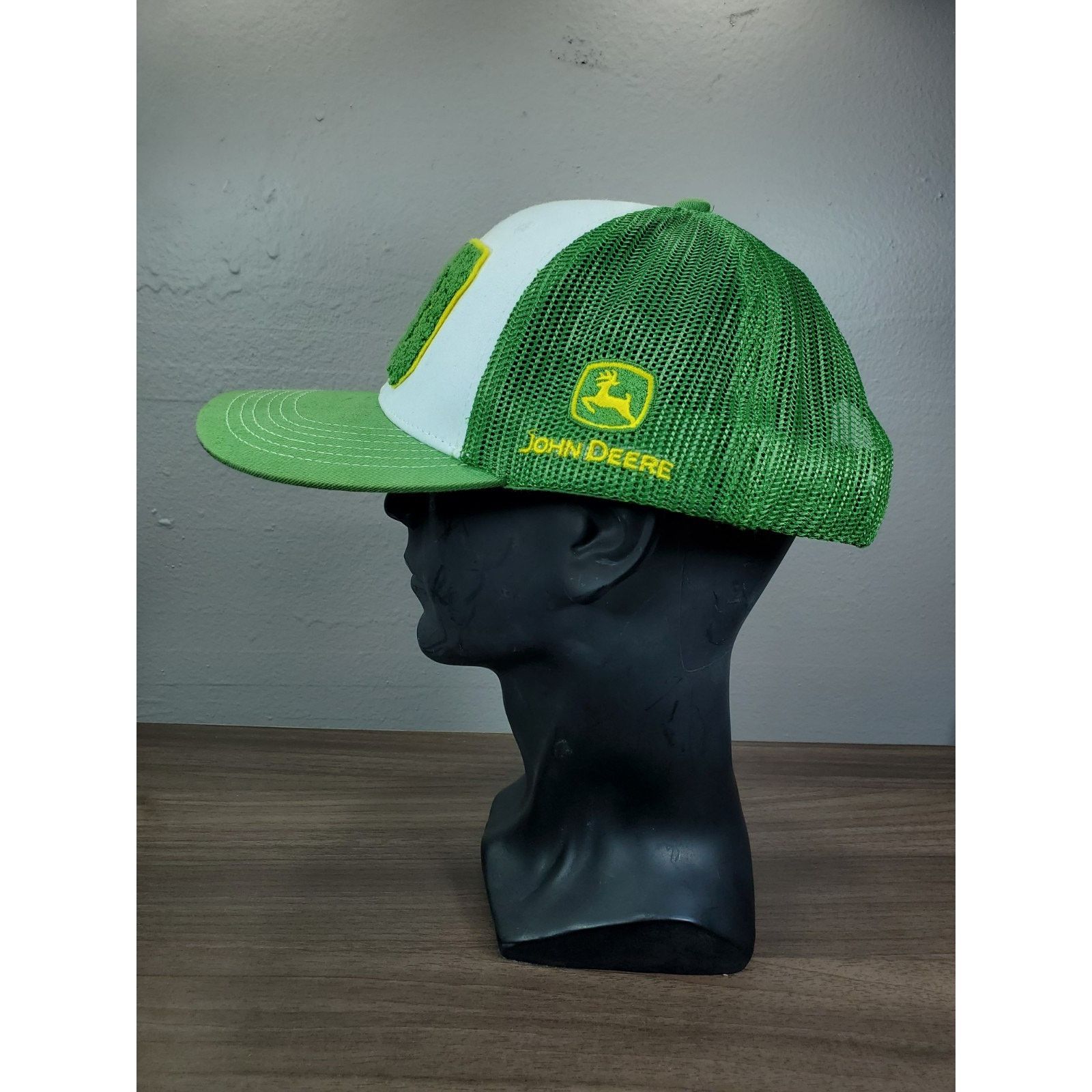 John Deere John Deere Hat Adjustable Snapback Cap Fuzzy Lawn Turf Logo Size ONE SIZE - 5 Thumbnail