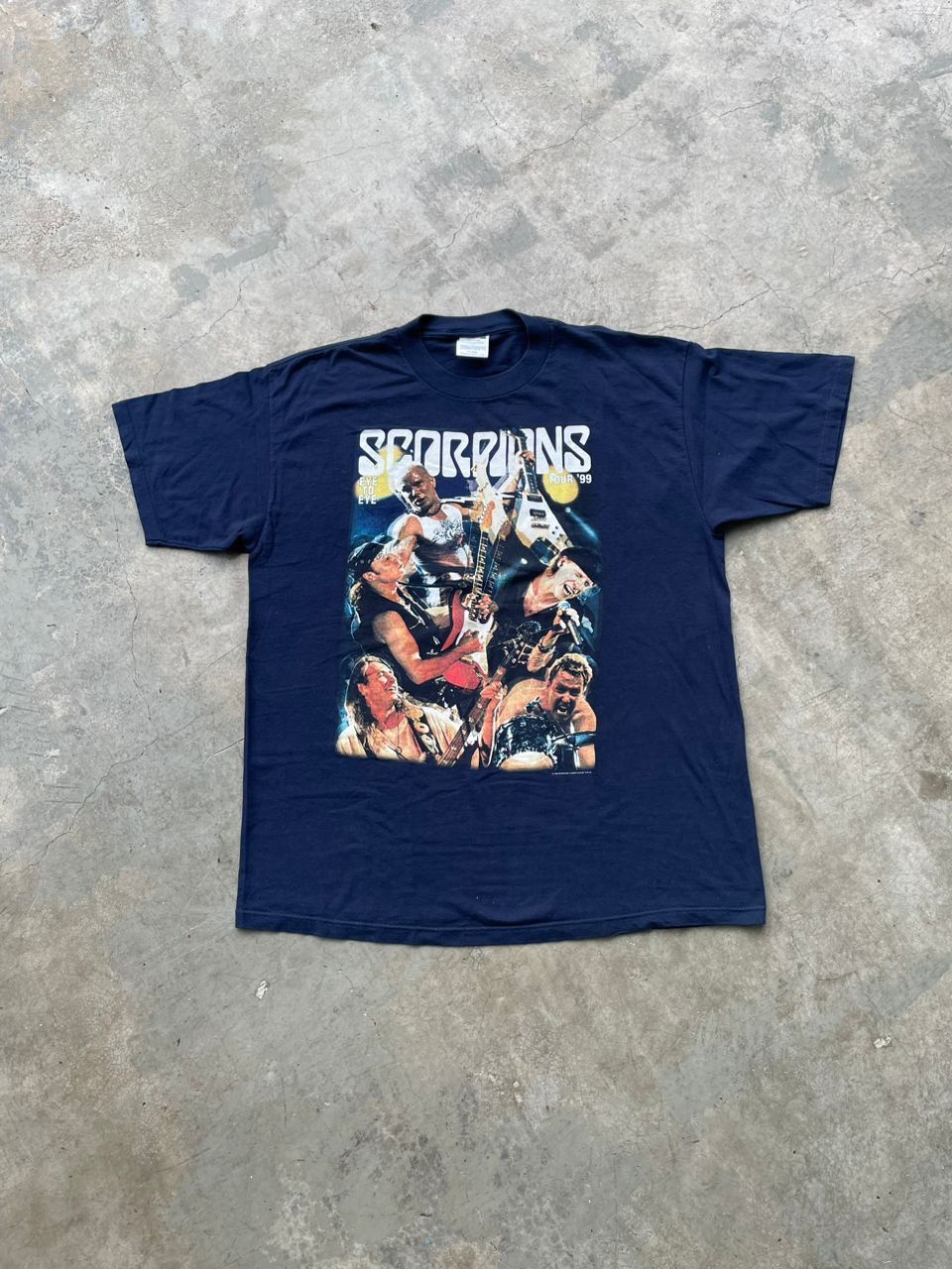 Band Tees Vintage 90s Scorpions Eye To Eye Tour Band Tees Size US XL / EU 56 / 4 - 1 Thumbnail