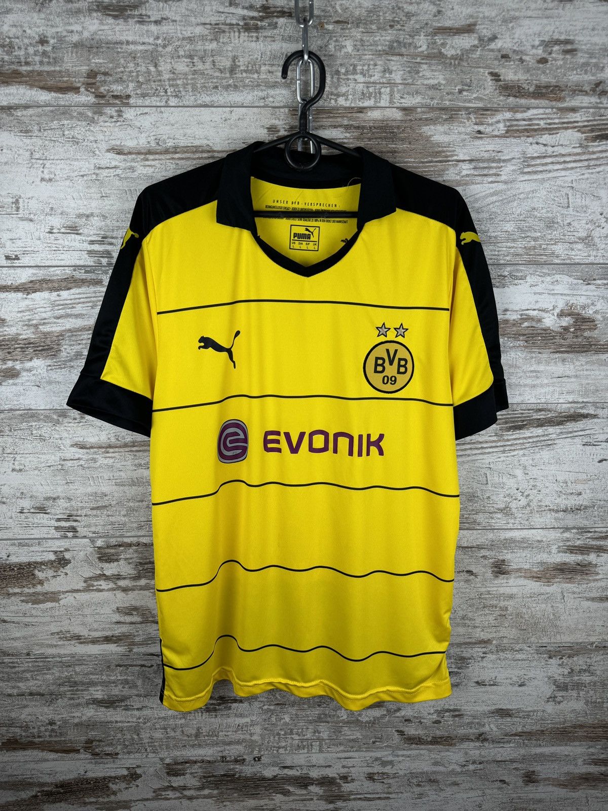 Puma Mens Vintage Puma Borussia Dortmund Aubameyang 17 T-Shirt Size US L / EU 52-54 / 3 - 2 Thumbnail