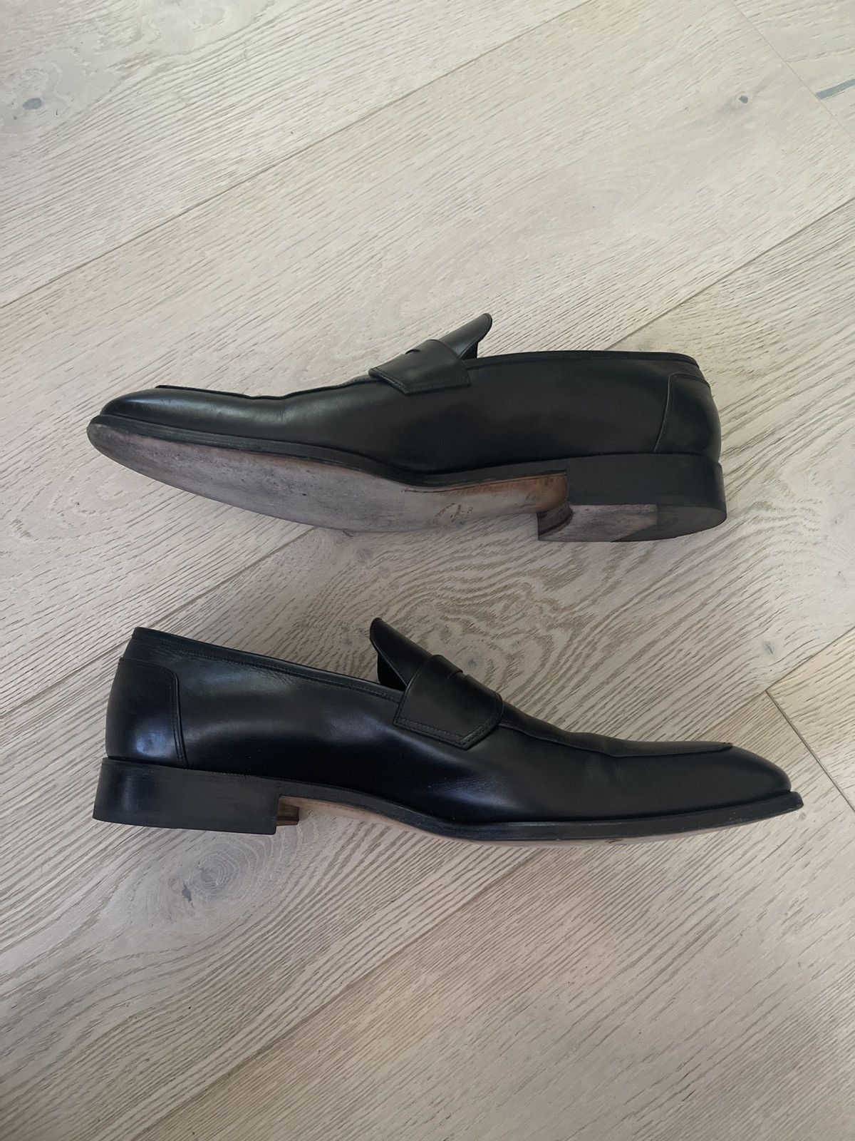 Salvatore Ferragamo RARE SIZE 17 FERRAGAMO PENNY LOAFERS Size US 15 / EU 48 - 2 Thumbnail
