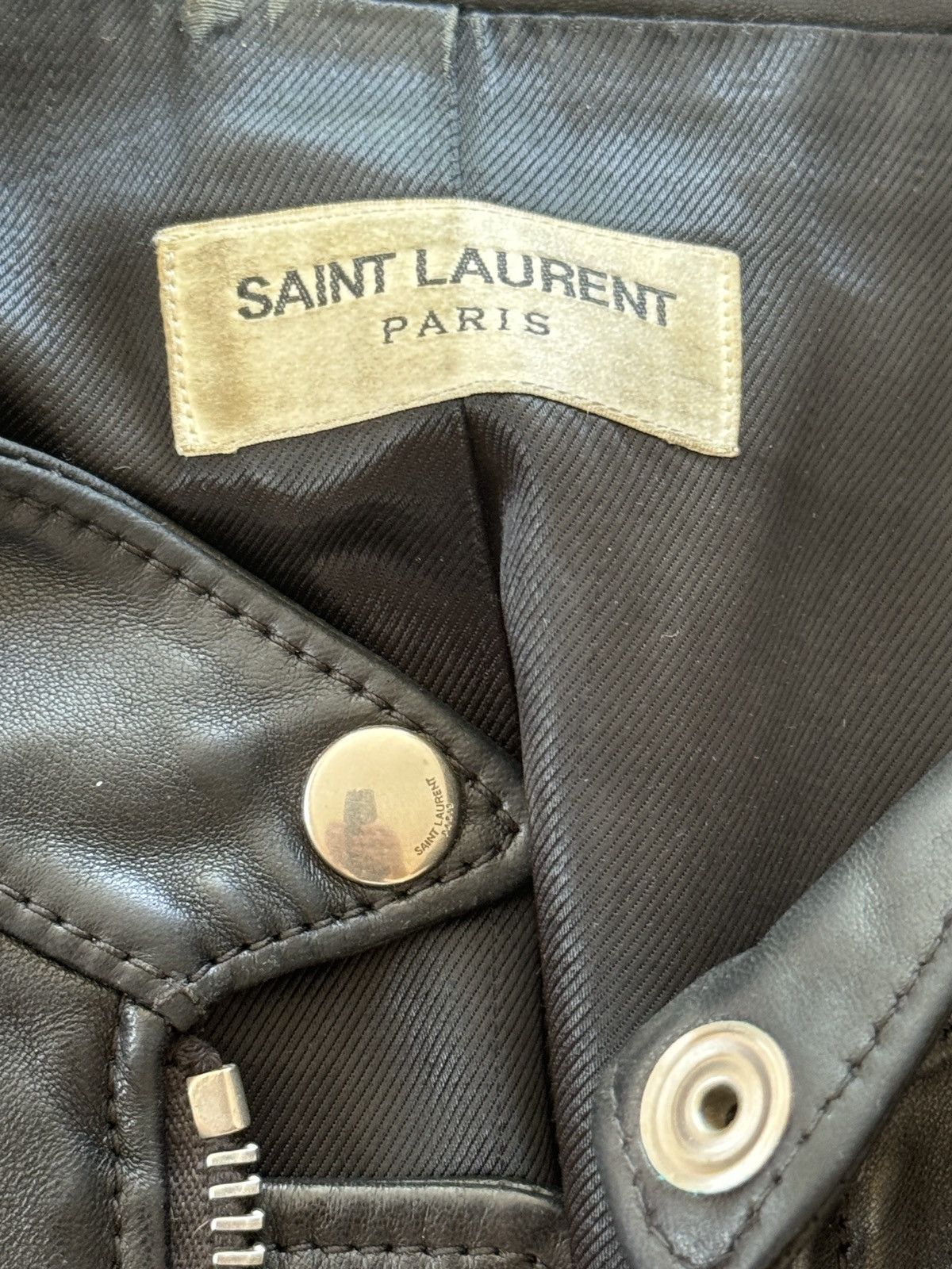 Saint Laurent Paris Saint Laurent Paris leather bomber Size US M / EU 48-50 / 2 - 2 Thumbnail