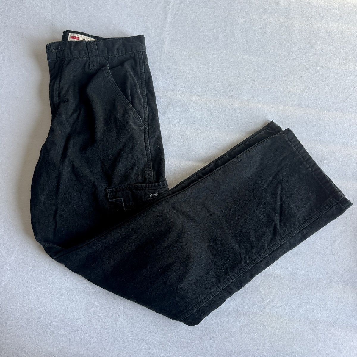 Wrangler Vintage Wrangler Black Fleece Lined Cargo Pants Size US 30 / EU 46 - 8 Thumbnail