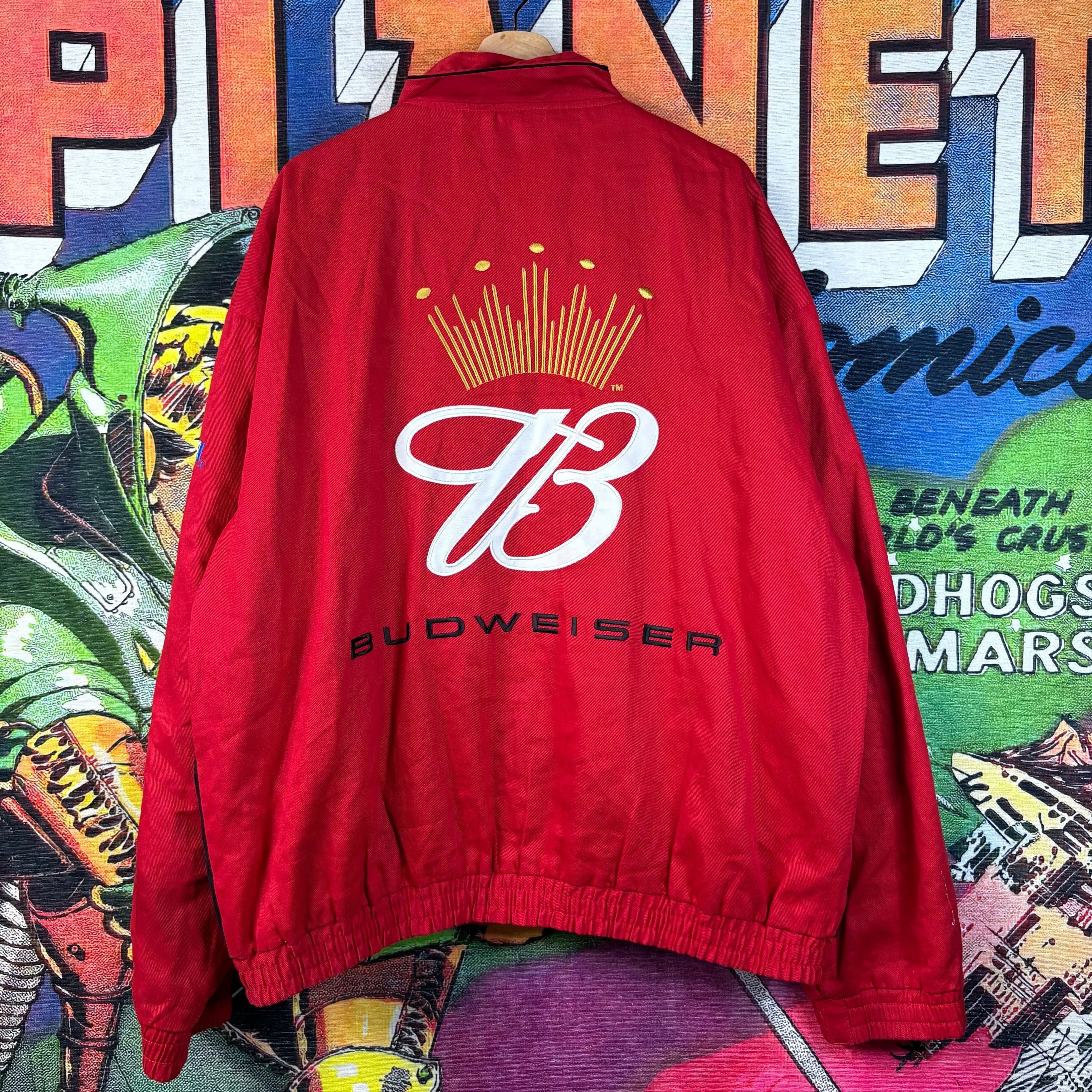 NASCAR Y2K Budweiser Dale Earnhardt Jr. #8 NASCAR Racing Jacket Size US XXL / EU 58 / 5 - 4 Thumbnail