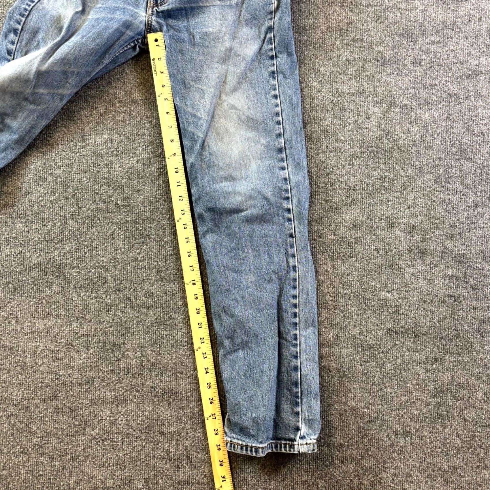 Levi's Levi's 514 Jeans Mens 33x32 Blue Denim 5-Pocket Stretch Casual Straight Regular Modern Size US 33 - 4 Thumbnail