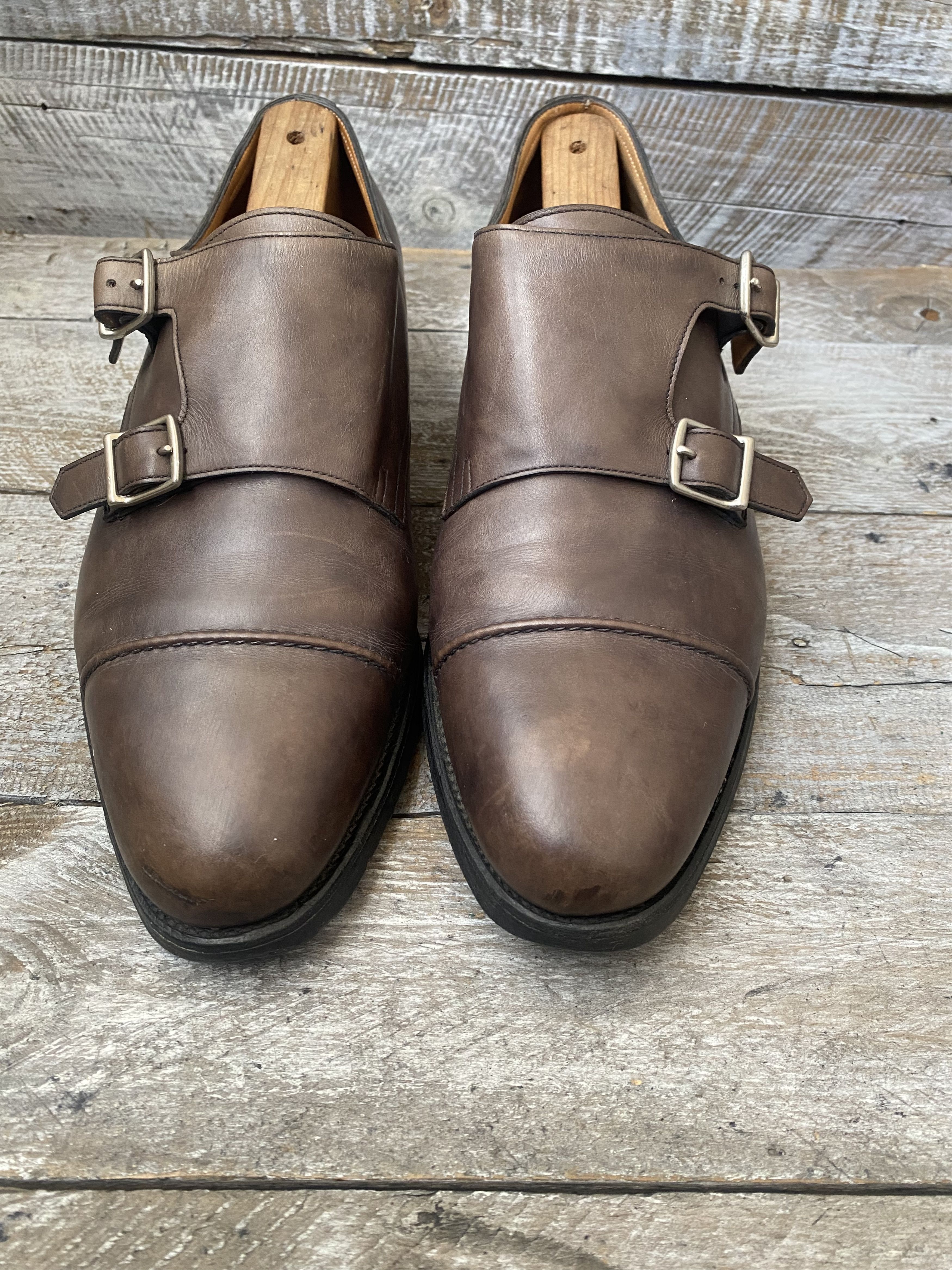 Designer × John Lobb John lobb william ii double monk strap leather boots Uk7EE Size US 8 / EU 41 - 3 Thumbnail