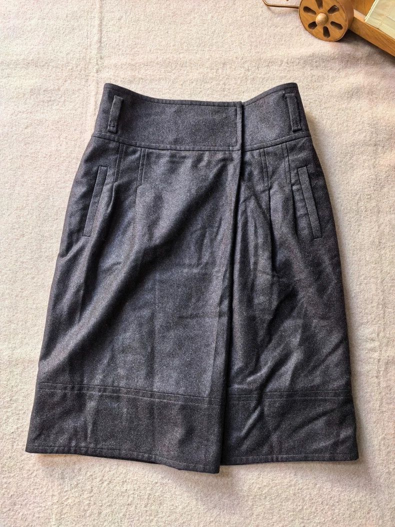 Loro Piana LORO PIANA Cashmere and silk short skirt Size 28" / US 6 / IT 42 - 2 Thumbnail