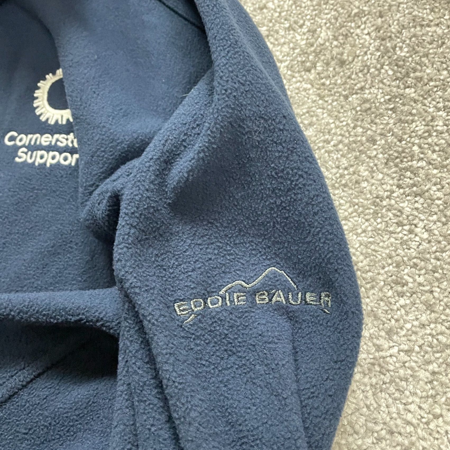 Eddie Bauer Eddie Bauer Jacket Mens Large Navy Blue Fleece Full Zip Mock Neck Casual Outdoor Size US L / EU 52-54 / 3 - 5 Thumbnail