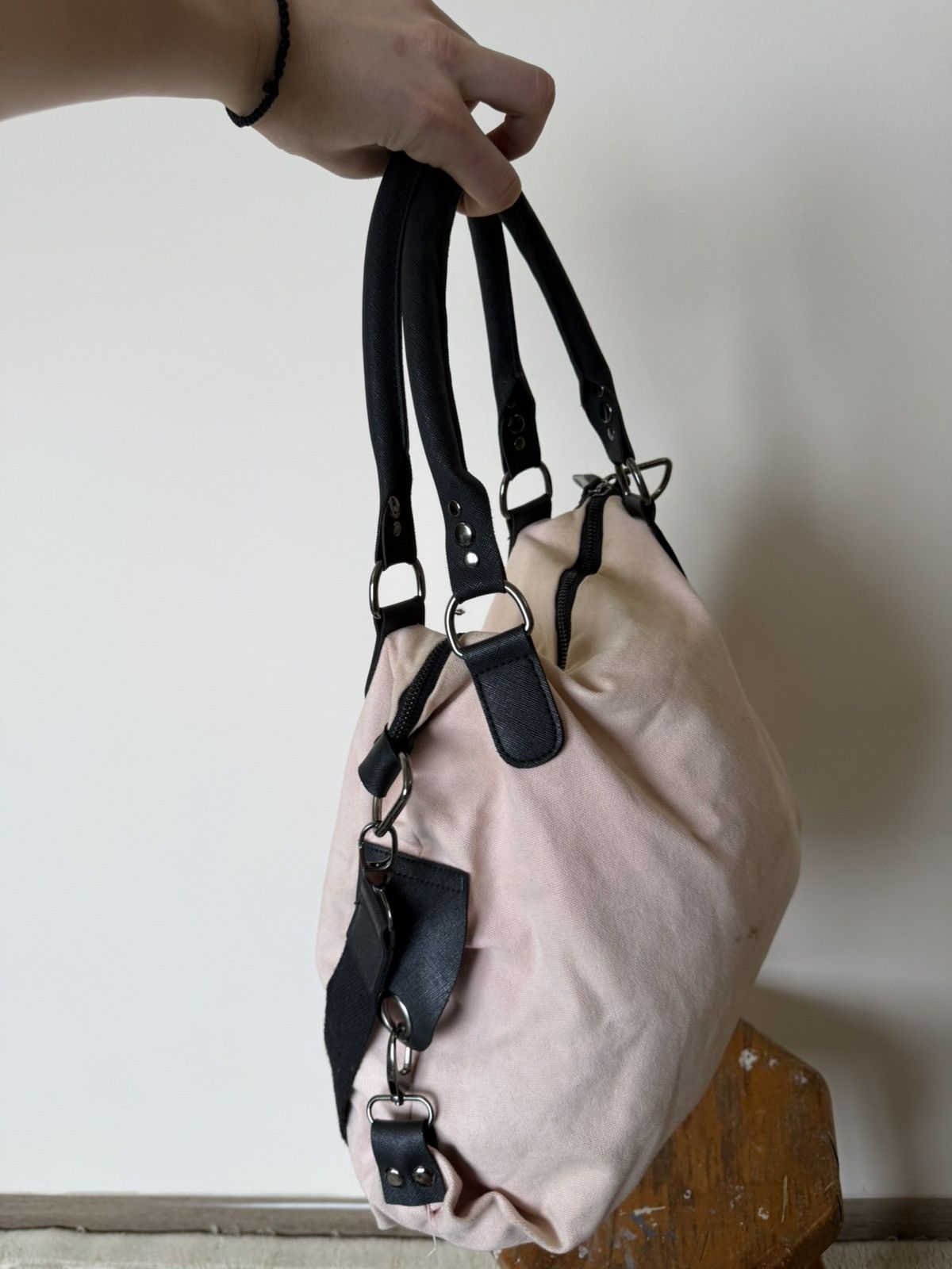 Japanese Brand Vintage Y2K Cotton Hippie Bag With Pockets Streetwear Size ONE SIZE - 8 Thumbnail