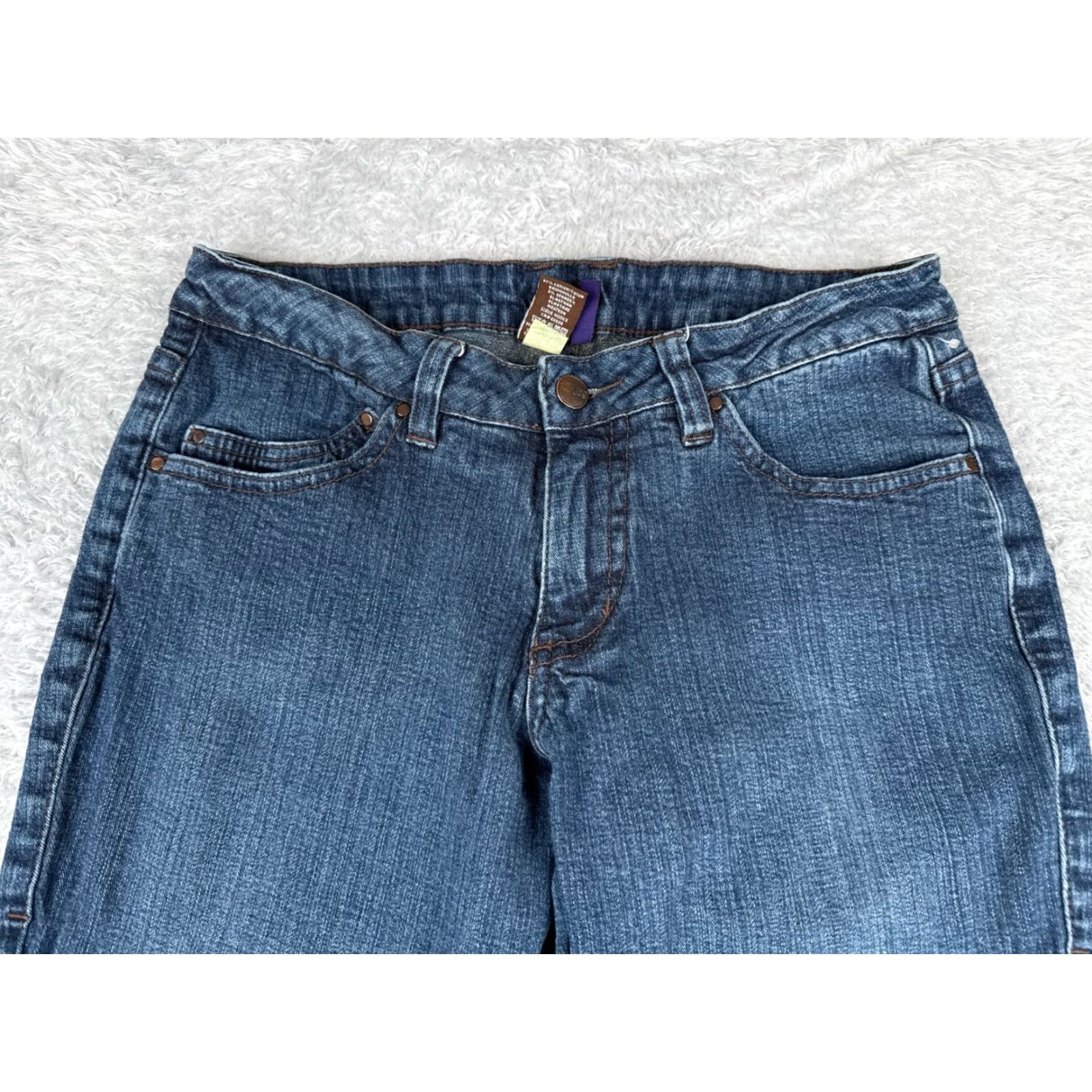 AG Jeans Jag Jeans Womens Blue Denim Bootcut Jeans 29x31 Low Rise Stretch 5-Pocket Cotton Blend Regular Size 8 Size 30" / US 8 / IT 44 - 4 Thumbnail
