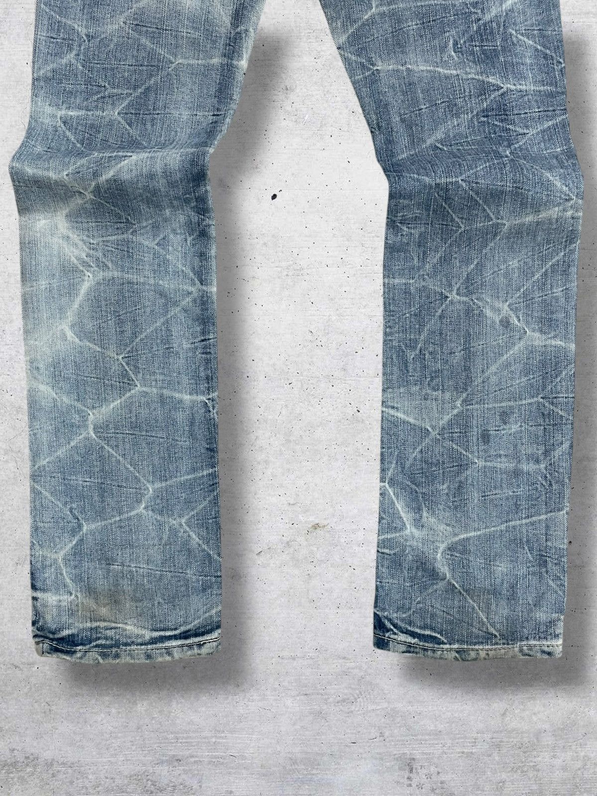 Hysteric Glamour VINTAGE JAPAN SKULL RIPPED DISTRESS PUNK CHUXXX 90S DENIM Size US 28 / EU 44 - 10 Thumbnail