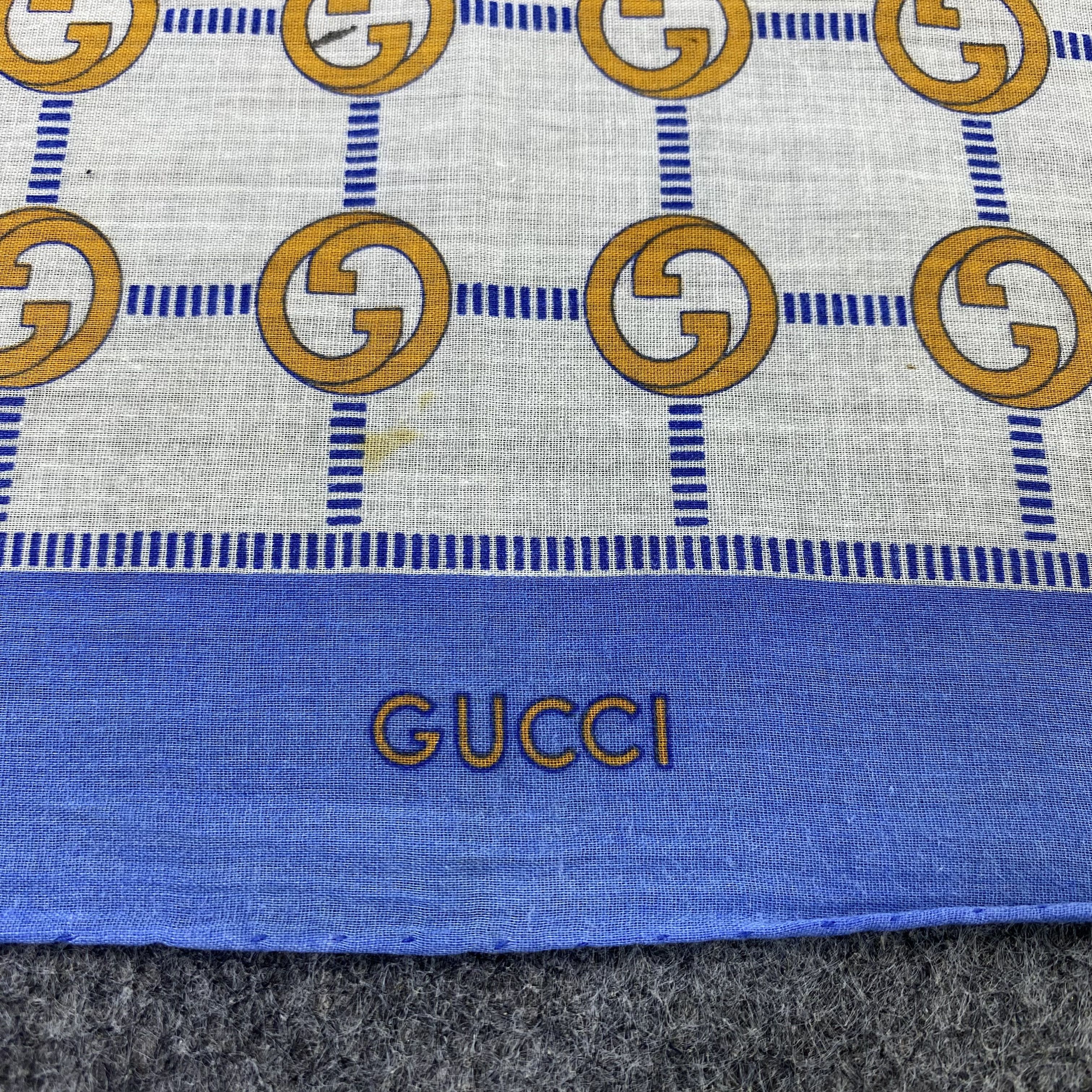 Vintage Gucci Handkerchief Neckerchief Bandana-B1830 Size ONE SIZE - 6 Thumbnail