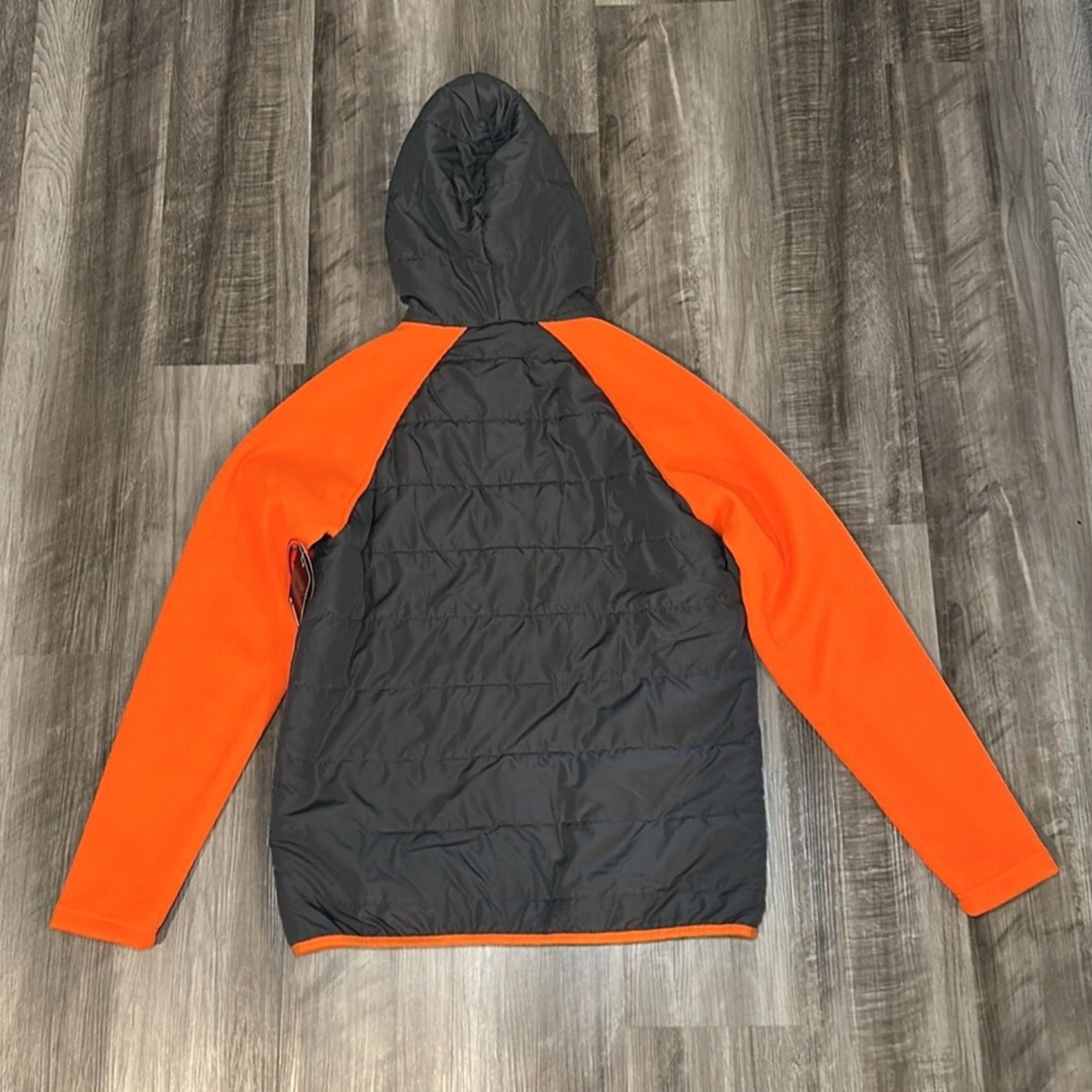 Vintage Oklahoma State Cowboys Colosseum Hooded Puffer Thermal Full Zip Jacket Medium Mens Gray Colosseum Jacket Sportswear Size US M / EU 48-50 / 2 - 3 Thumbnail