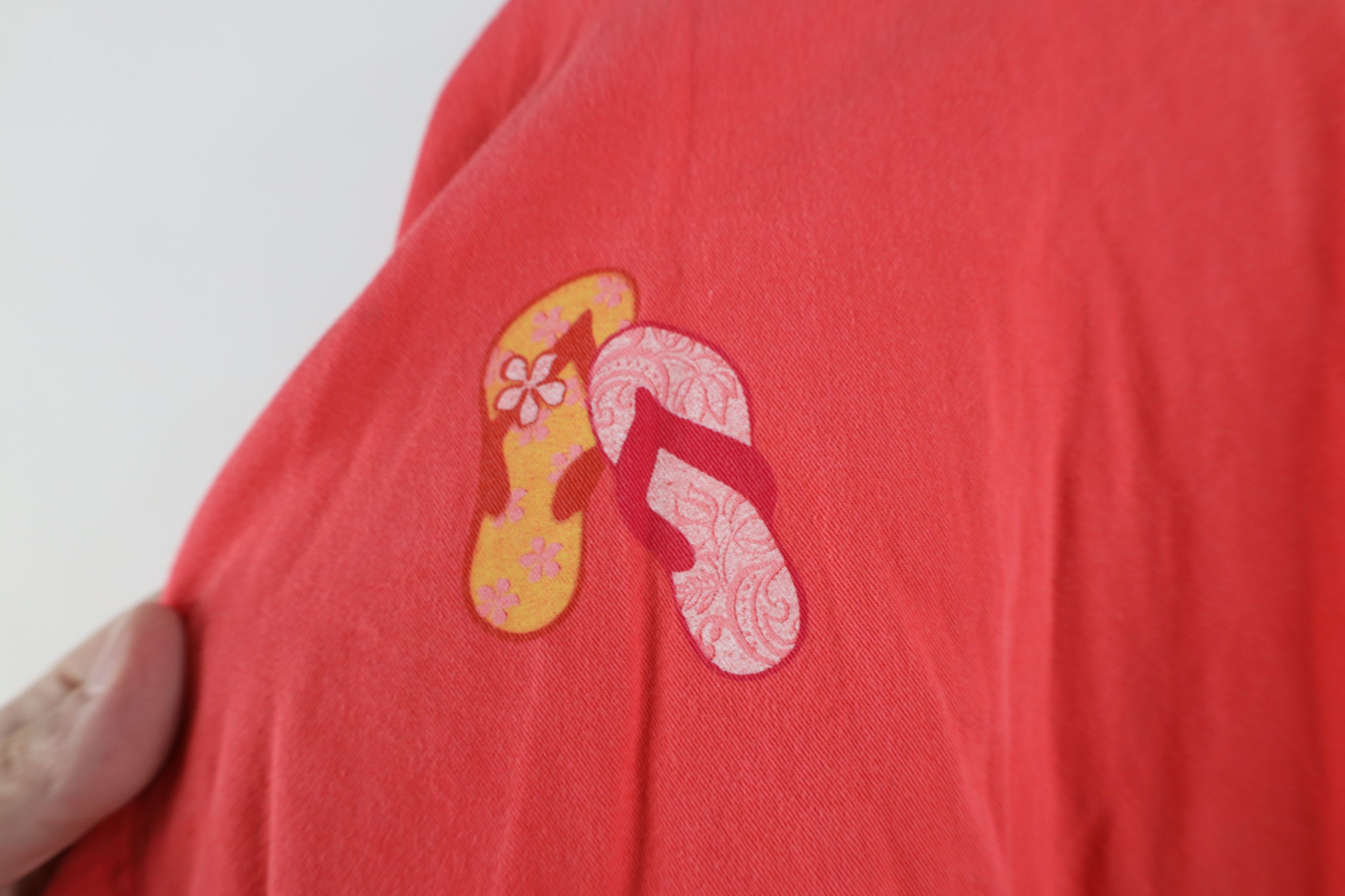 Vintage Vintage 90s Streetwear Flip Flop Pullover Henley Jacket Pink Size L / US 10 / IT 46 - 12 Thumbnail