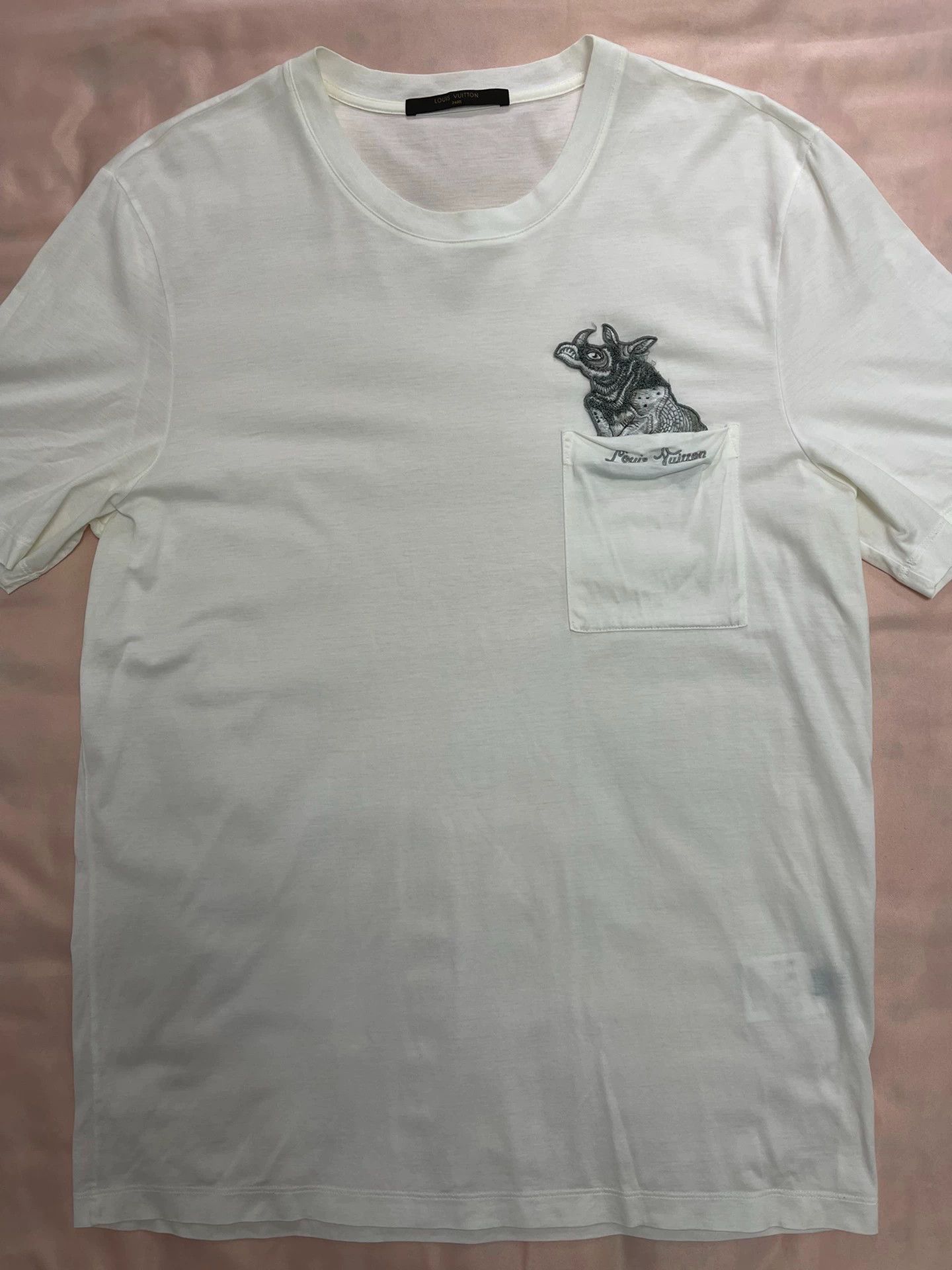 Louis Vuitton Louis Vuitton Zoo Show White T-Shirt Men's XL Size US XL / EU 56 / 4 - 1 Thumbnail
