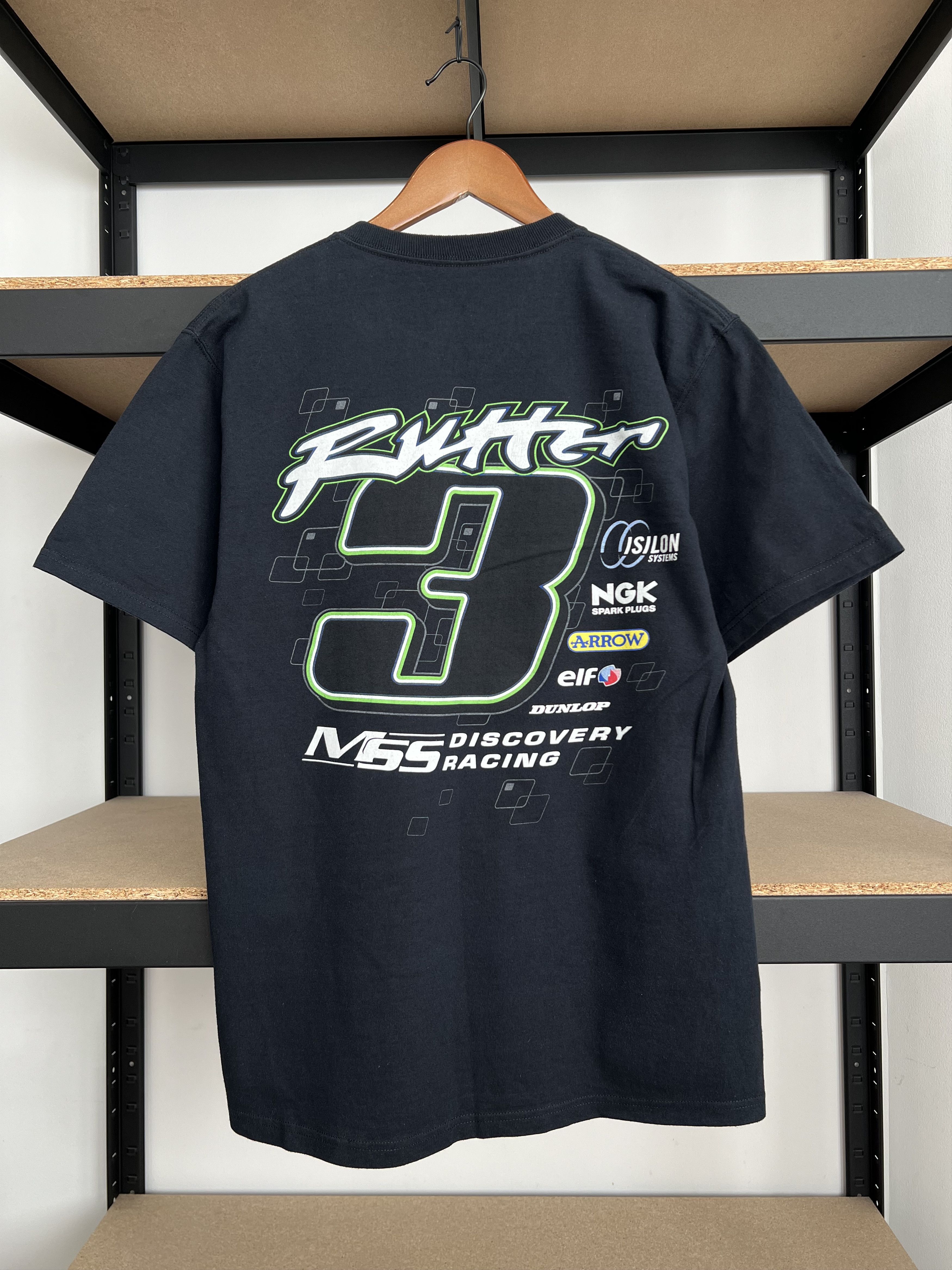 Vintage Vintage 2000s Kawasaki Dunlop Bike Moto Racing T-shirt Size US M / EU 48-50 / 2 - 2 Thumbnail