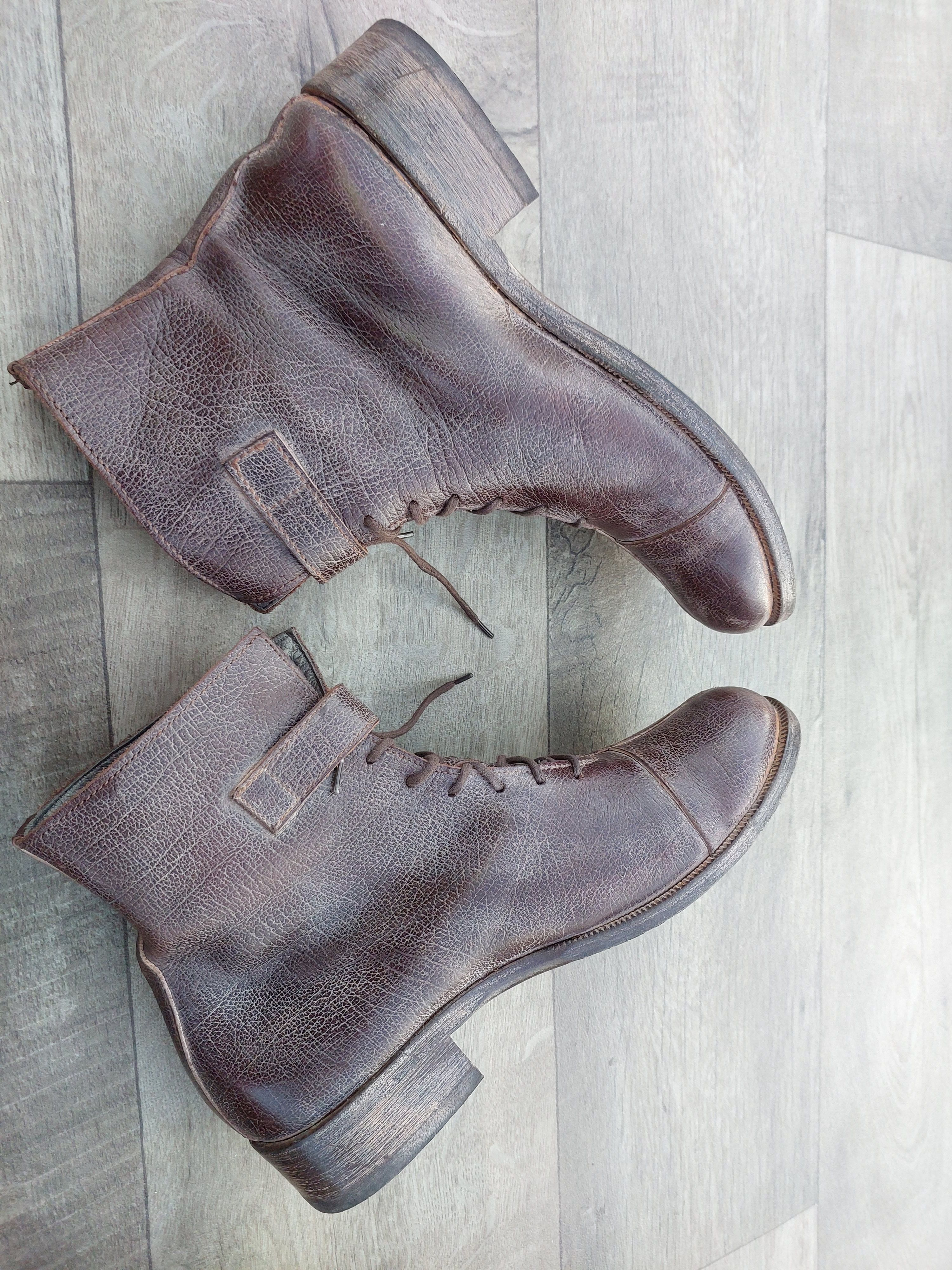 MoMA Avant Garde MOMA Brown Leather Ankle Boots Size US 6 / EU 39 - 8 Thumbnail