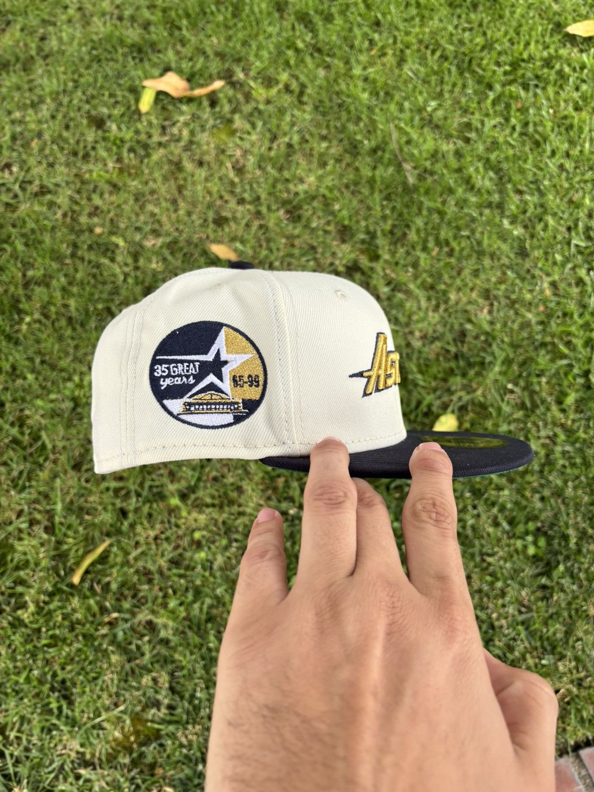 New Era 71/4 Vintage Houston Astros Fitted Size 44 - 4 Thumbnail