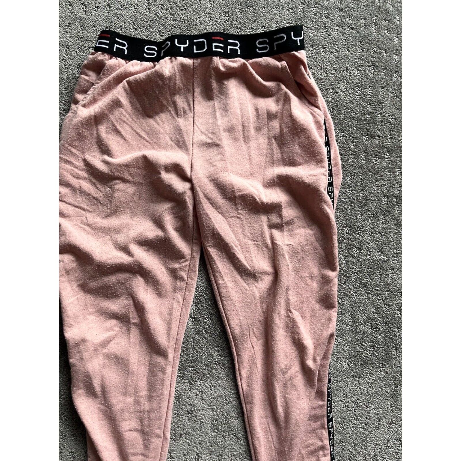 Spyder Spyder Track Pants Women S Pink Spellout Waistband Activewear Athleisure | Pants | Regular | Pink | Spyder | 90s/Modern? Size 28" / US 6 / IT 42 - 2 Thumbnail
