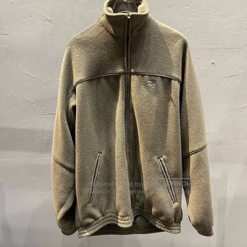 Balenciaga Balenciaga Front double hook embroidery logo fleece jacket Size XXS / US 00 / IT 34 - 1 Thumbnail