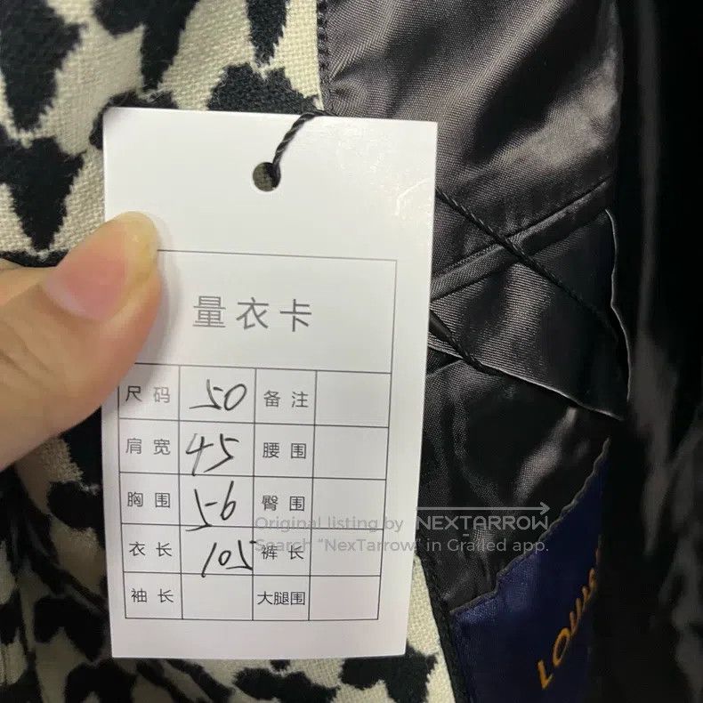 Louis Vuitton Louis Vuitton Black and white plaid lapel coat Size US M / EU 48-50 / 2 - 4 Thumbnail