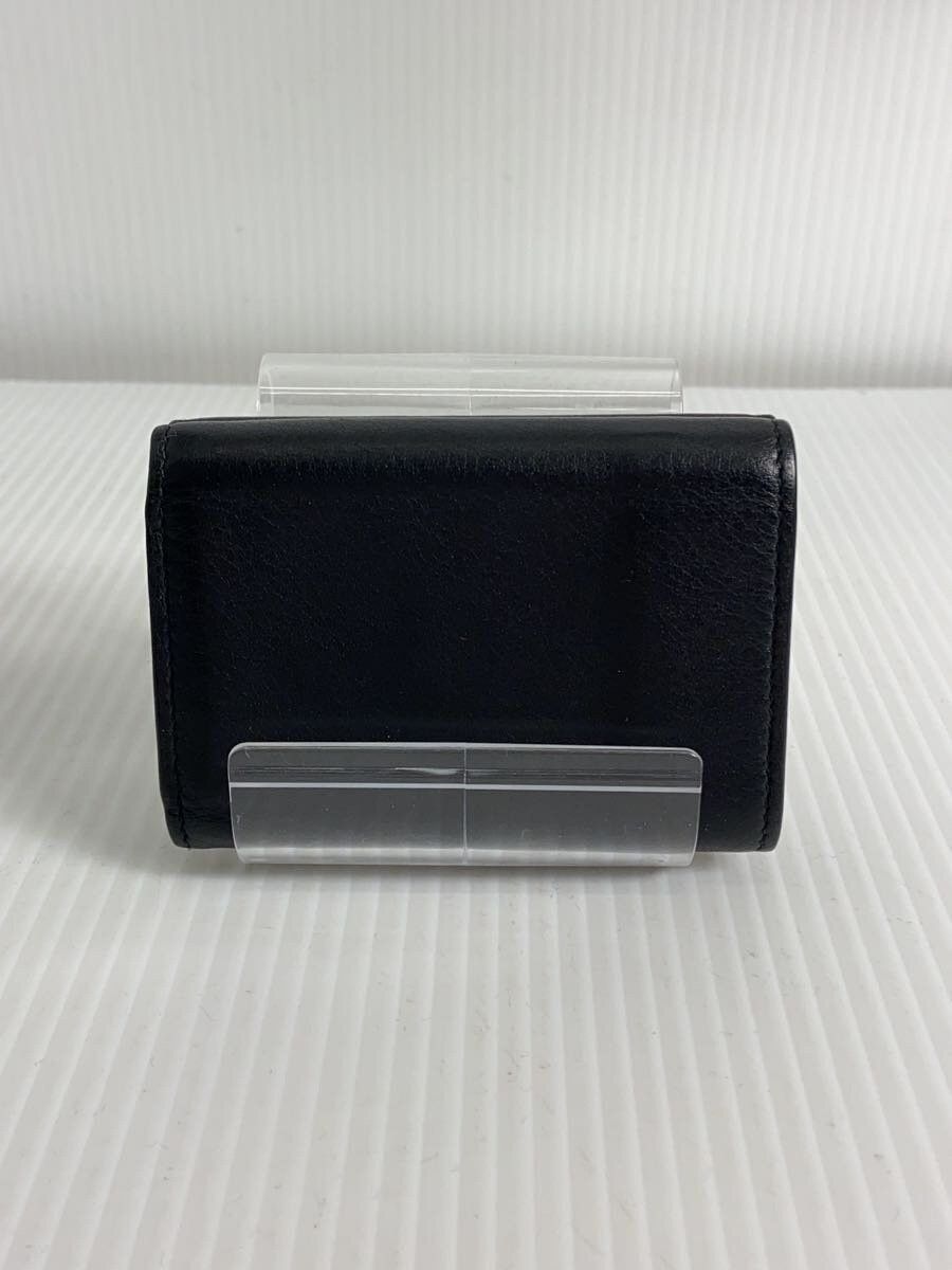 Balenciaga Sheepskin Tri-Fold Wallet Black