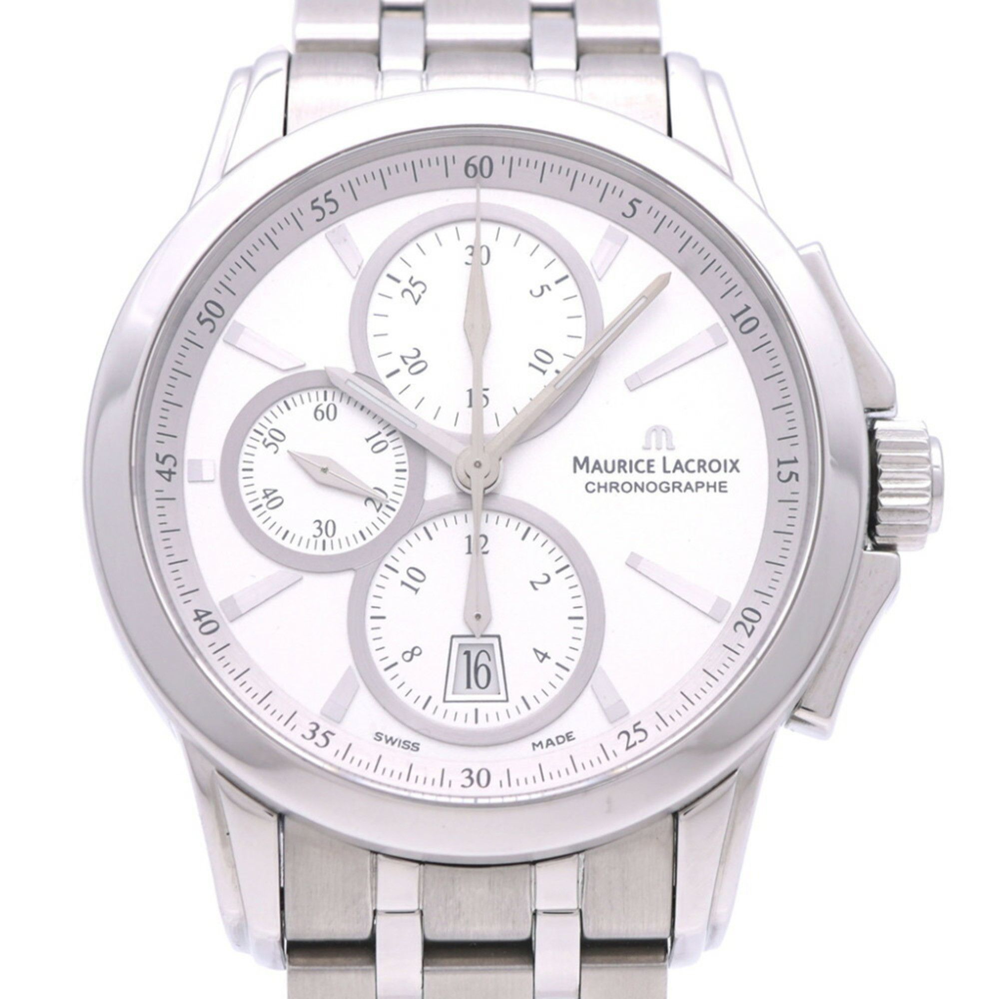 Maurice Lacroix Maurice Lacroix Pontos PT7538/48 Automatic Watch SS Silver 1441MAURICE LACROIX Men's Size ONE SIZE - 1 Thumbnail