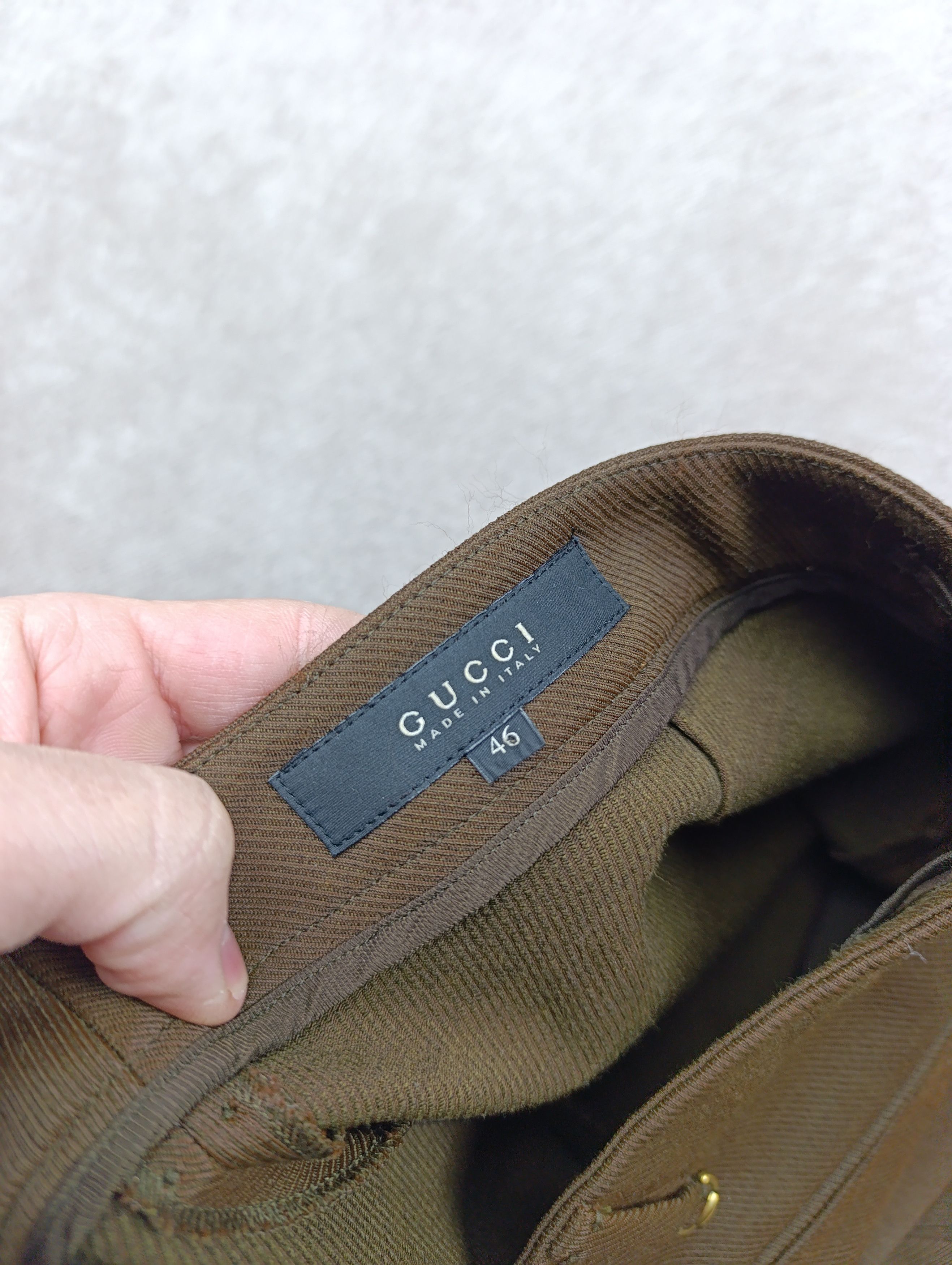 Gucci Gucci Brown Cotton Blend Gabardine Breeches Size 32" / US 10 / IT 46 - 4 Thumbnail