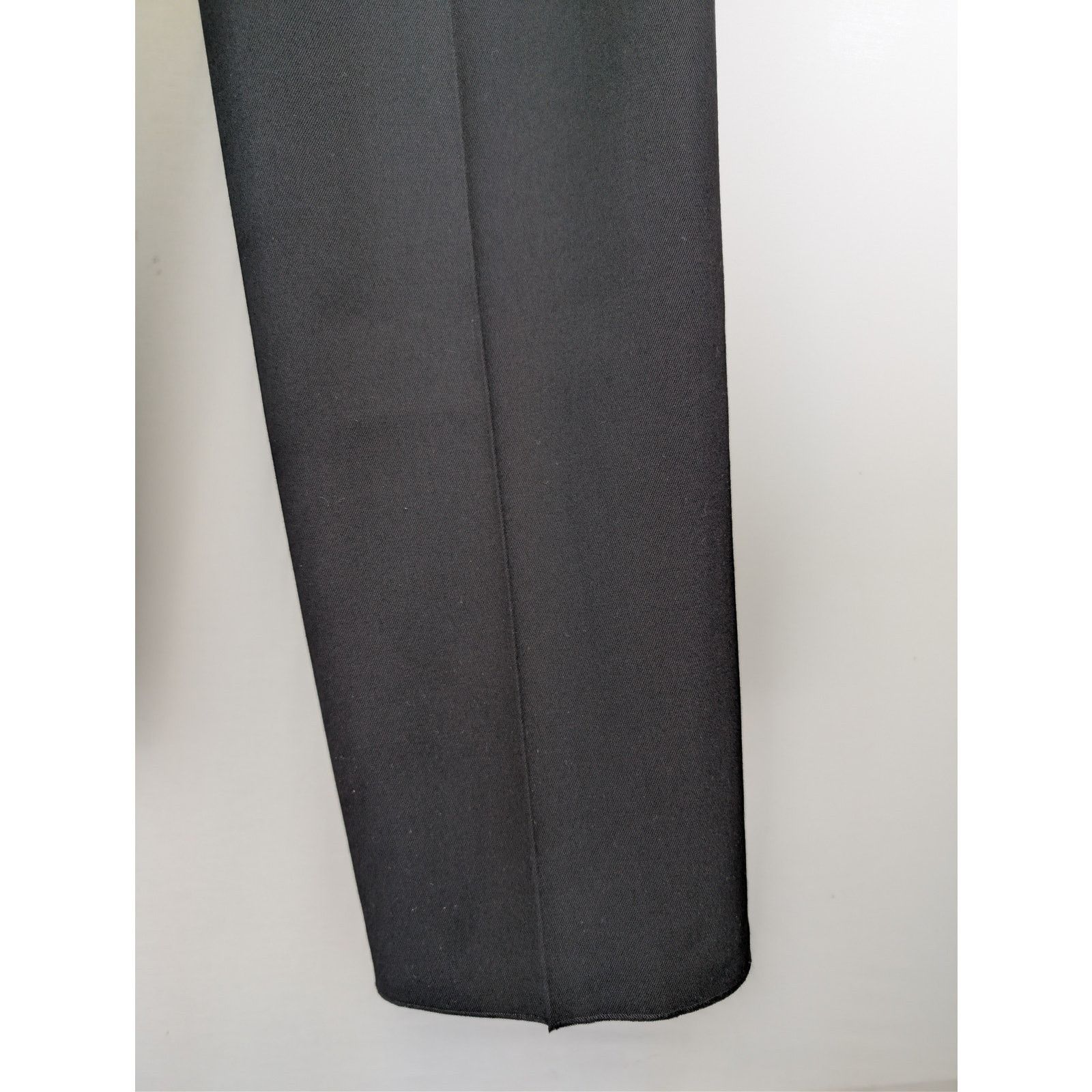Balenciaga o1rshd1 Unisex Dry Wool Twill Tailored Pants in Black Size US 30 / EU 46 - 13 Thumbnail