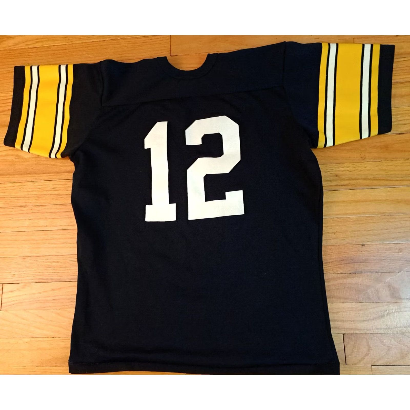 Vintage Vintage Pittsburgh Steelers Football Jersey #12 Terry Bradshaw Single Stitch USA Size US L / EU 52-54 / 3 - 7 Thumbnail
