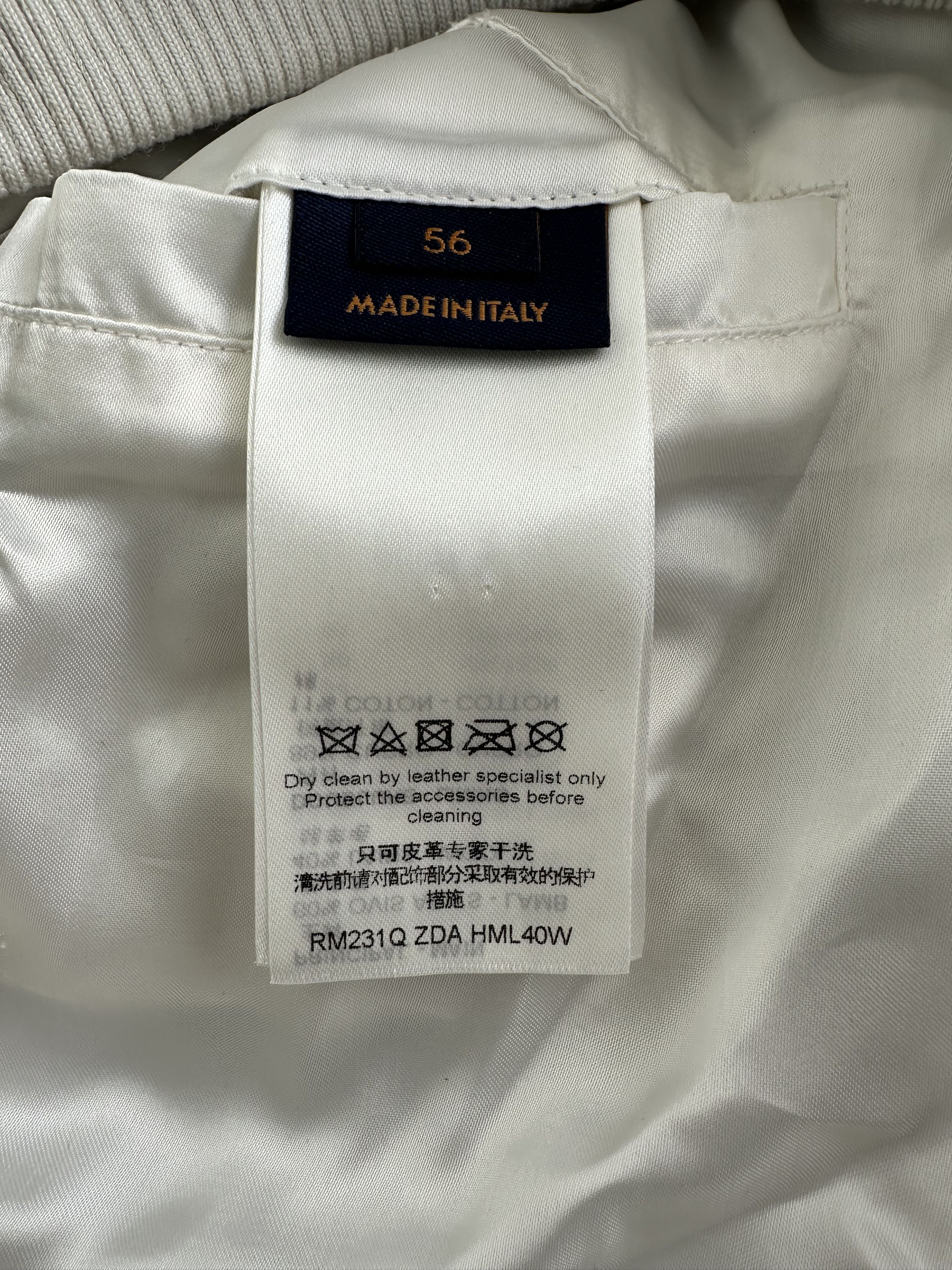 Louis Vuitton Louis Vuitton White Monogram Mix Leather Jacket Size US XXL / EU 58 / 5 - 5 Thumbnail