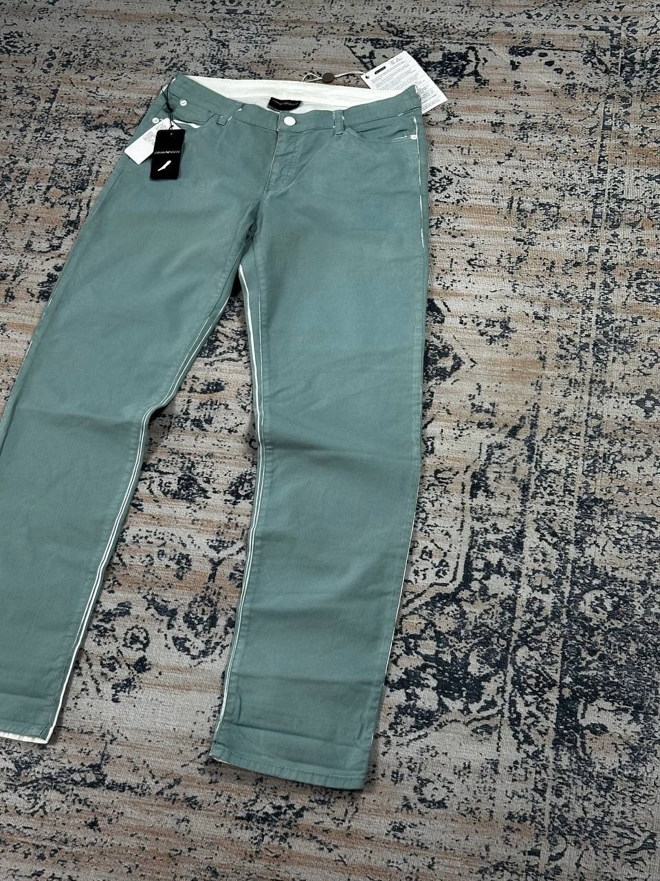 Armani Rare NEW Armani Jeans Painted White Pants Size 27" / US 4 / IT 40 - 3 Thumbnail