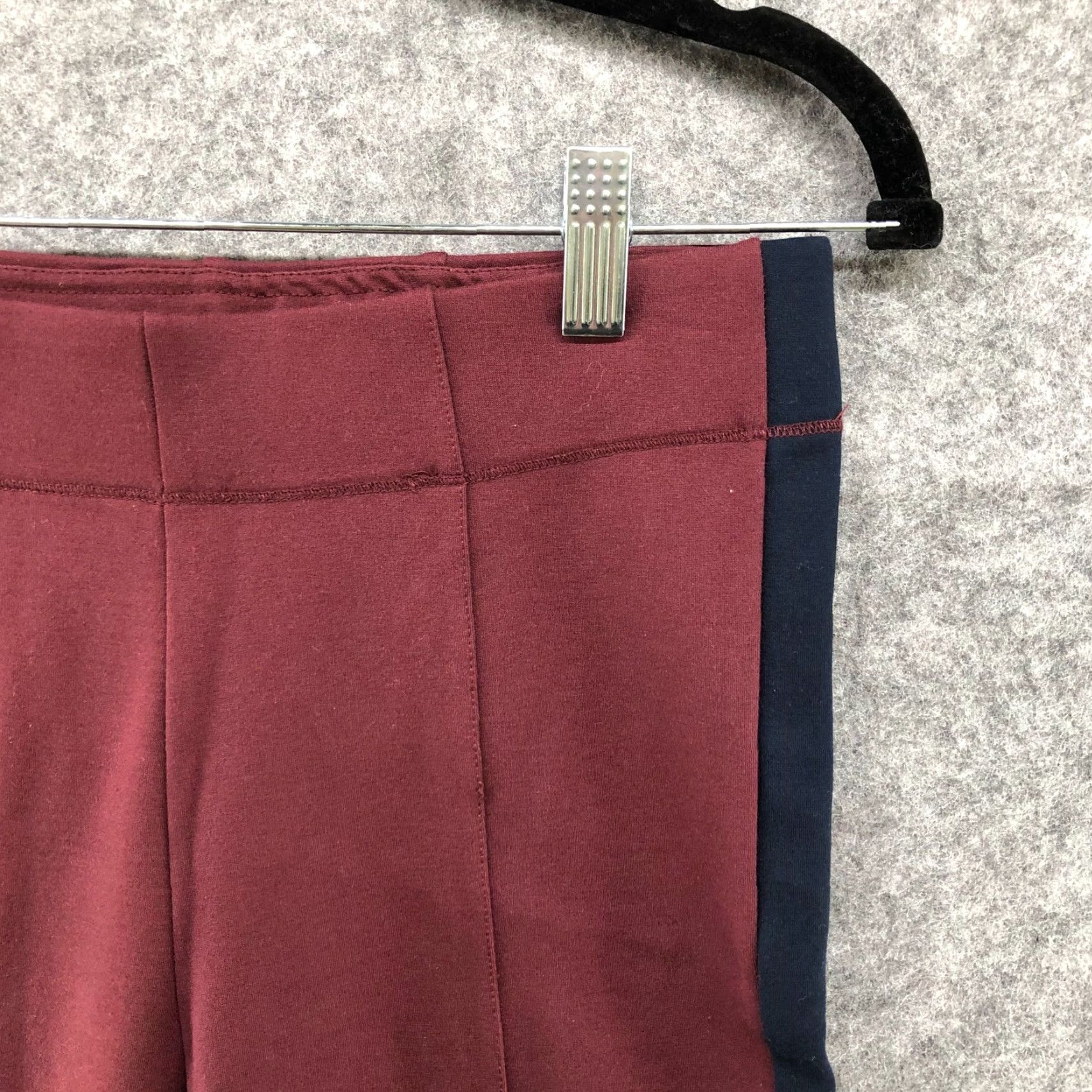 Abercrombie & Fitch Abercrombie & Fitch Leggings Womens S Red Burgundy High Rise Yoga Workout Size 28" / US 6 / IT 42 - 5 Thumbnail
