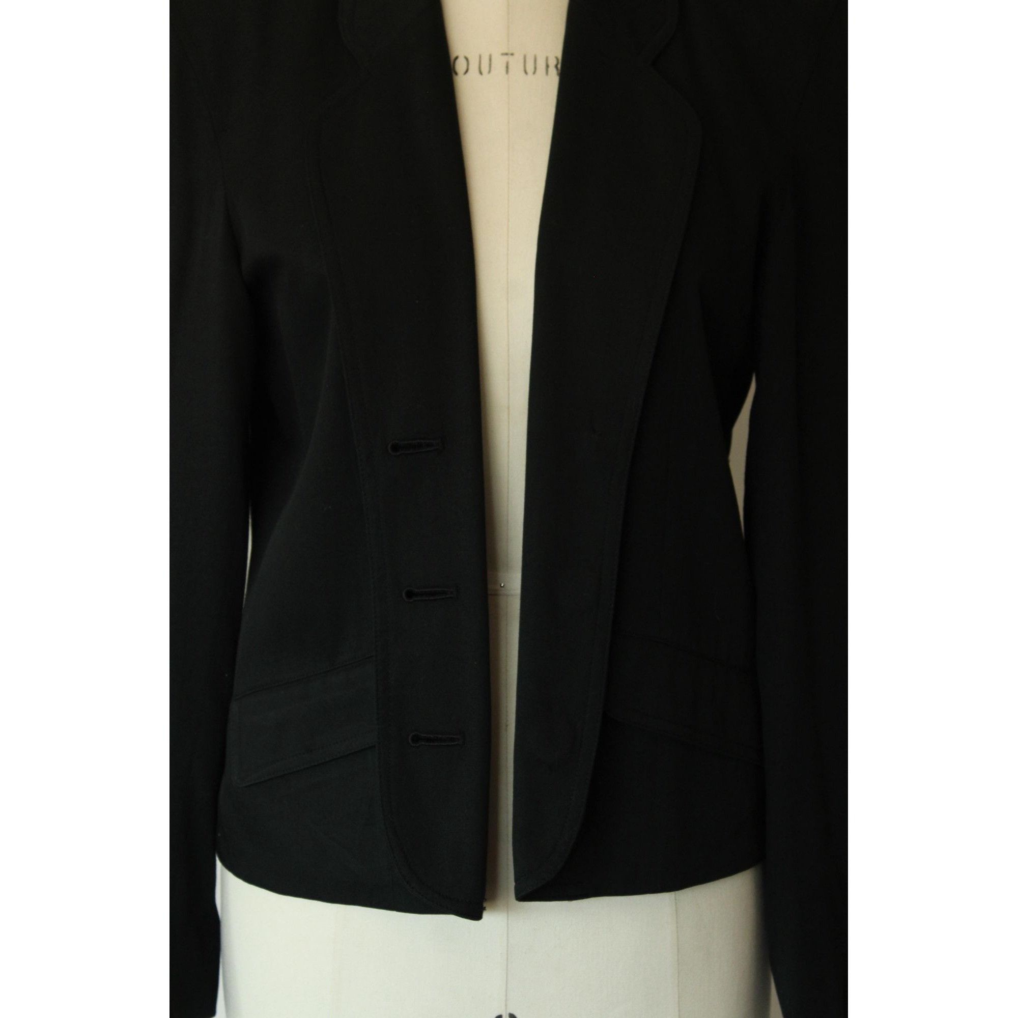 Vintage Vintage 1990s 2000s Jacket, Liz Sport Petite Black New Look Size S / US 4 / IT 40 - 3 Thumbnail
