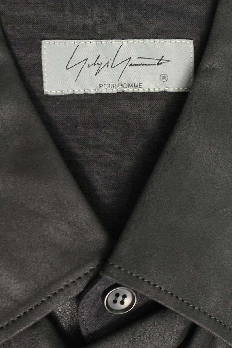 Yohji Yamamoto Yohji Yamamoto POUR HOMME Lamb Leather Switch Shirt Size US L / EU 52-54 / 3 - 2 Thumbnail