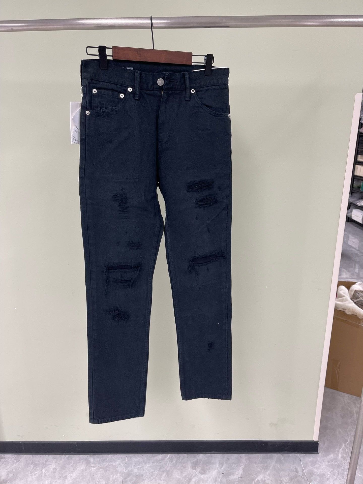 Visvim Visvim Dark Blue Distressed Jeans Size US 30 / EU 46 - 1 Thumbnail