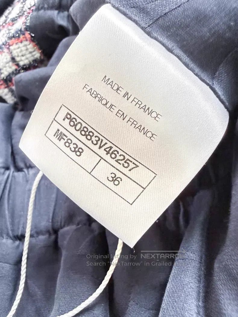 Chanel Chanel Plaid lashed thin flash dress Size XS / US 0-2 / IT 36-38 - 6 Thumbnail