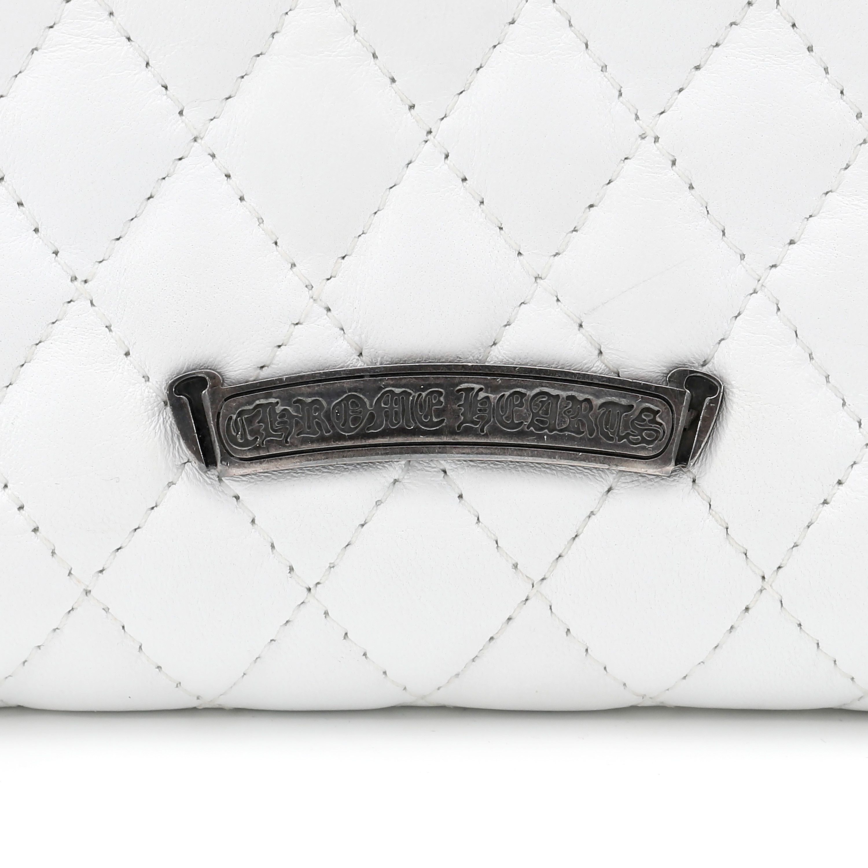 Chrome Hearts White Quilted Cross Wallet Size ONE SIZE - 6 Thumbnail