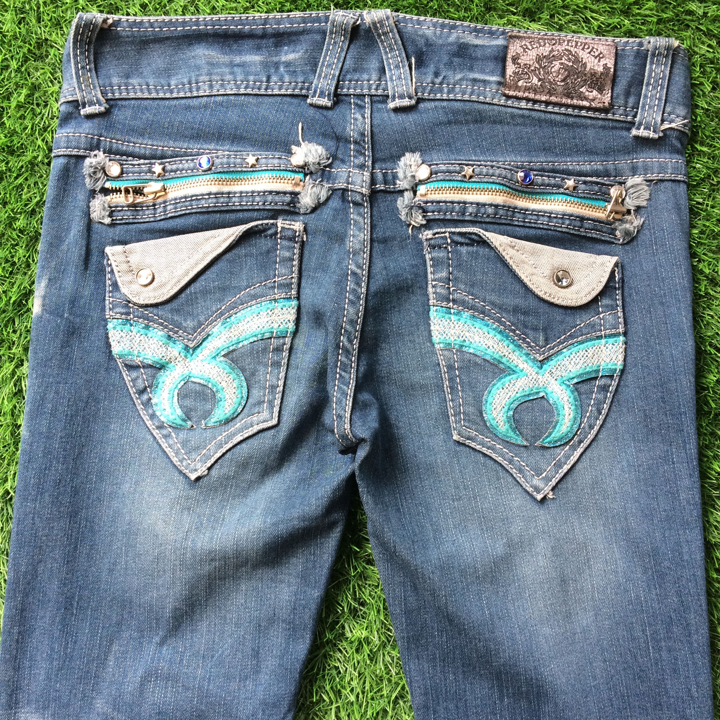 If Six Was Nine × Japanese Brand Red Pepper Bootcut Denim Jeans D-700 Size US 28 / EU 44 - 4 Thumbnail