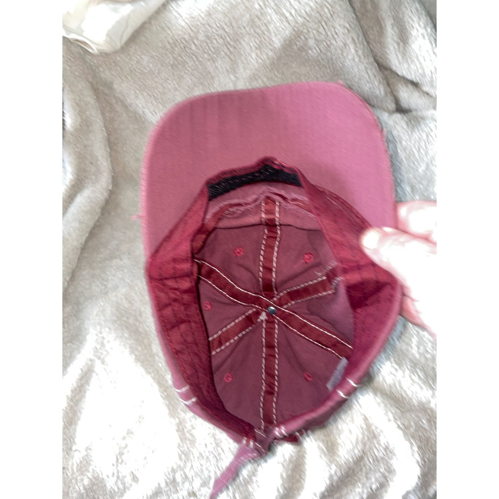 Other Distressed Burgundy Baseball Cap Size ONE SIZE - 2 Thumbnail