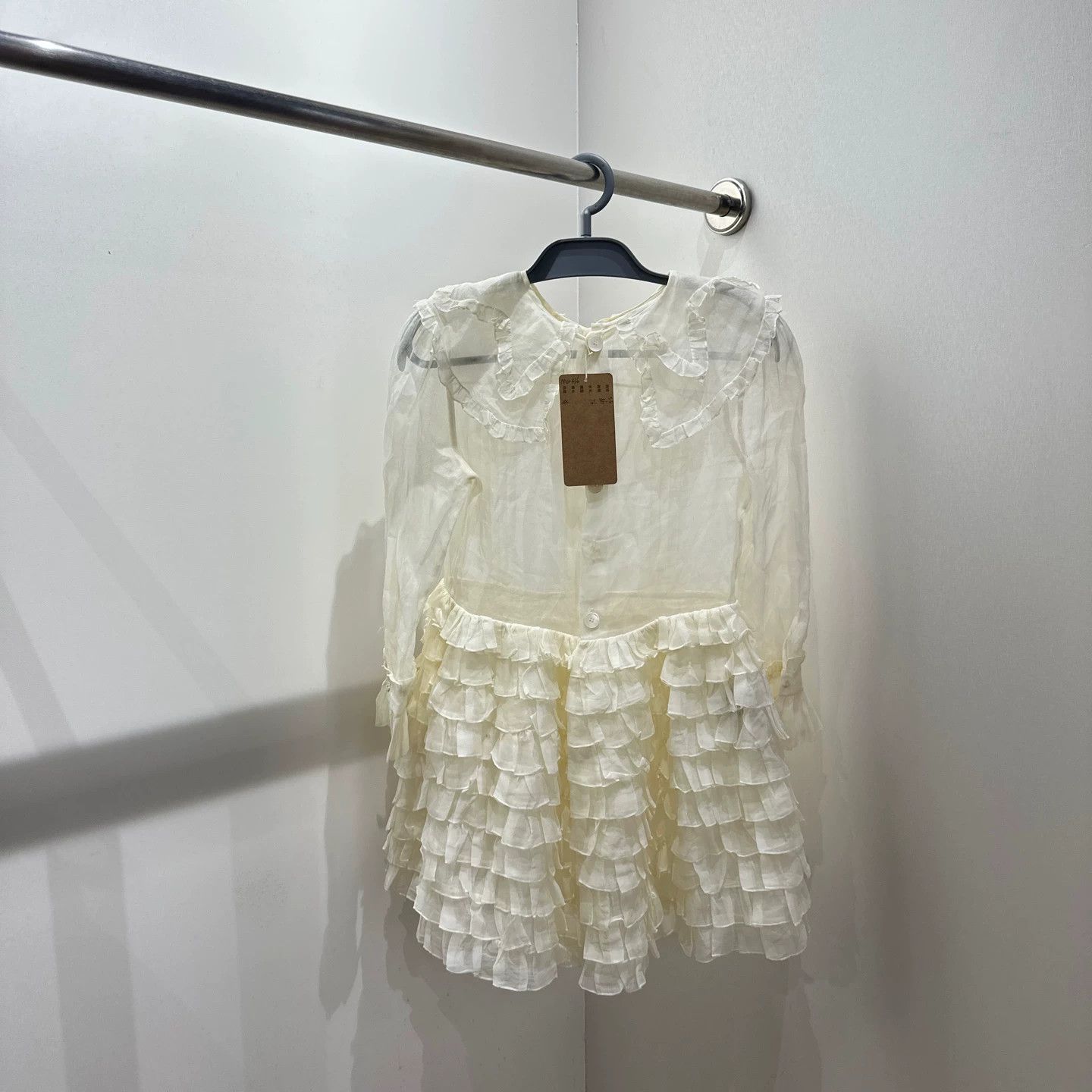 Miu Miu MIU MIU mar436 Lace Cutout Cotton Dress Size 38 Size XS / US 0-2 / IT 36-38 - 2 Thumbnail