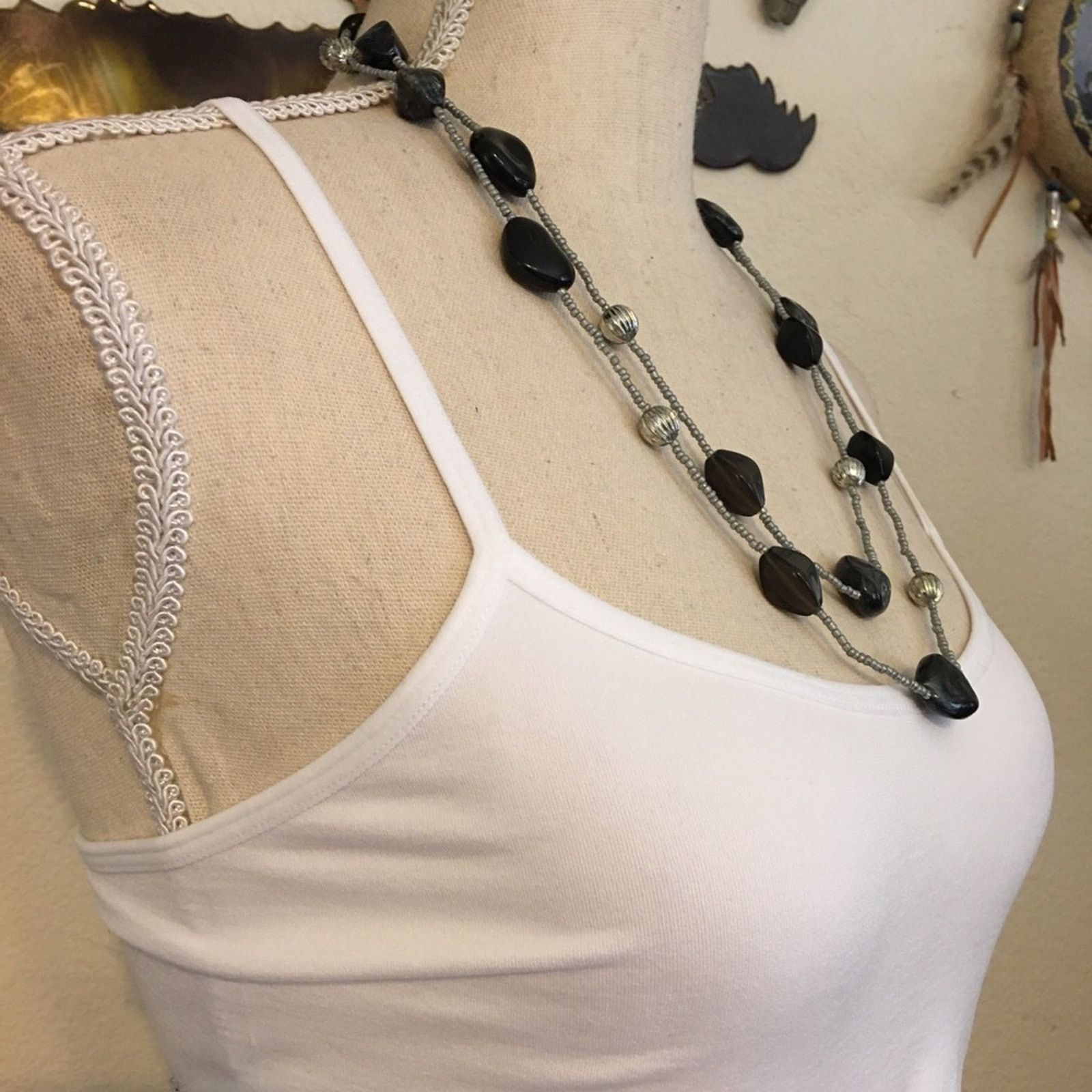 Jewelry Long glass and seed bead necklace Size ONE SIZE - 4 Thumbnail