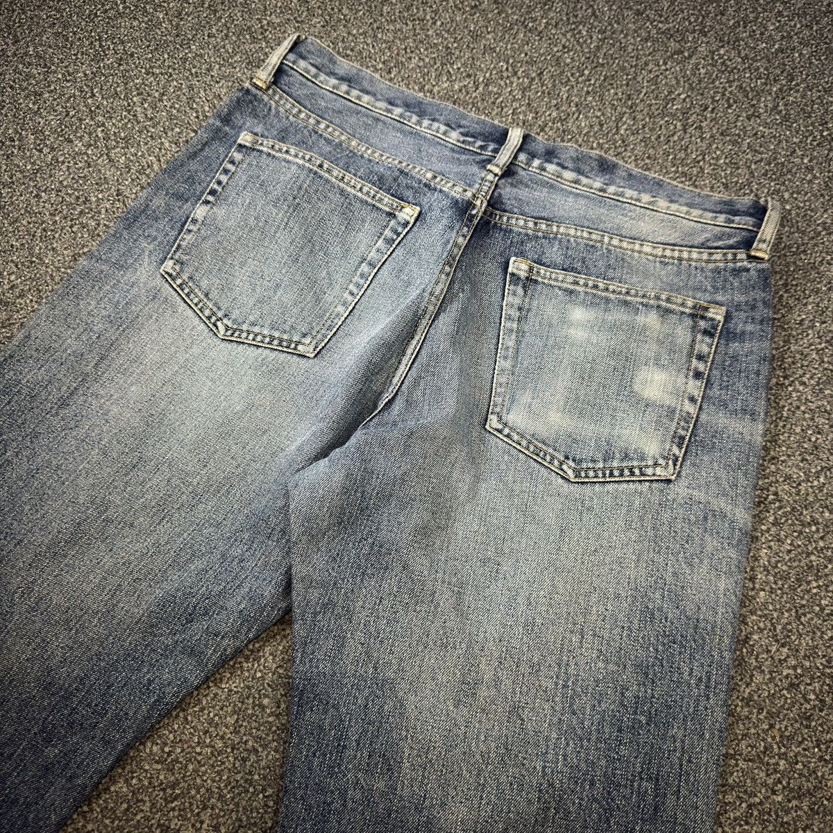 Undercover × Uniqlo 🔥🇯🇵 Vintage 90s Japanese Uniqlo Stone Wash Faded Denim Size US 33 - 6 Thumbnail