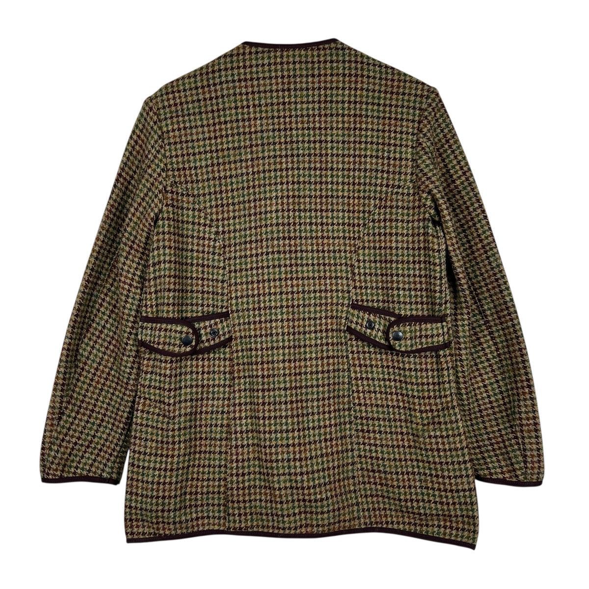 Nepenthes 🔥 Nepenthes X Harris Tweed Colar Less wool Hunting Jacket Size US S / EU 44-46 / 1 - 12 Thumbnail