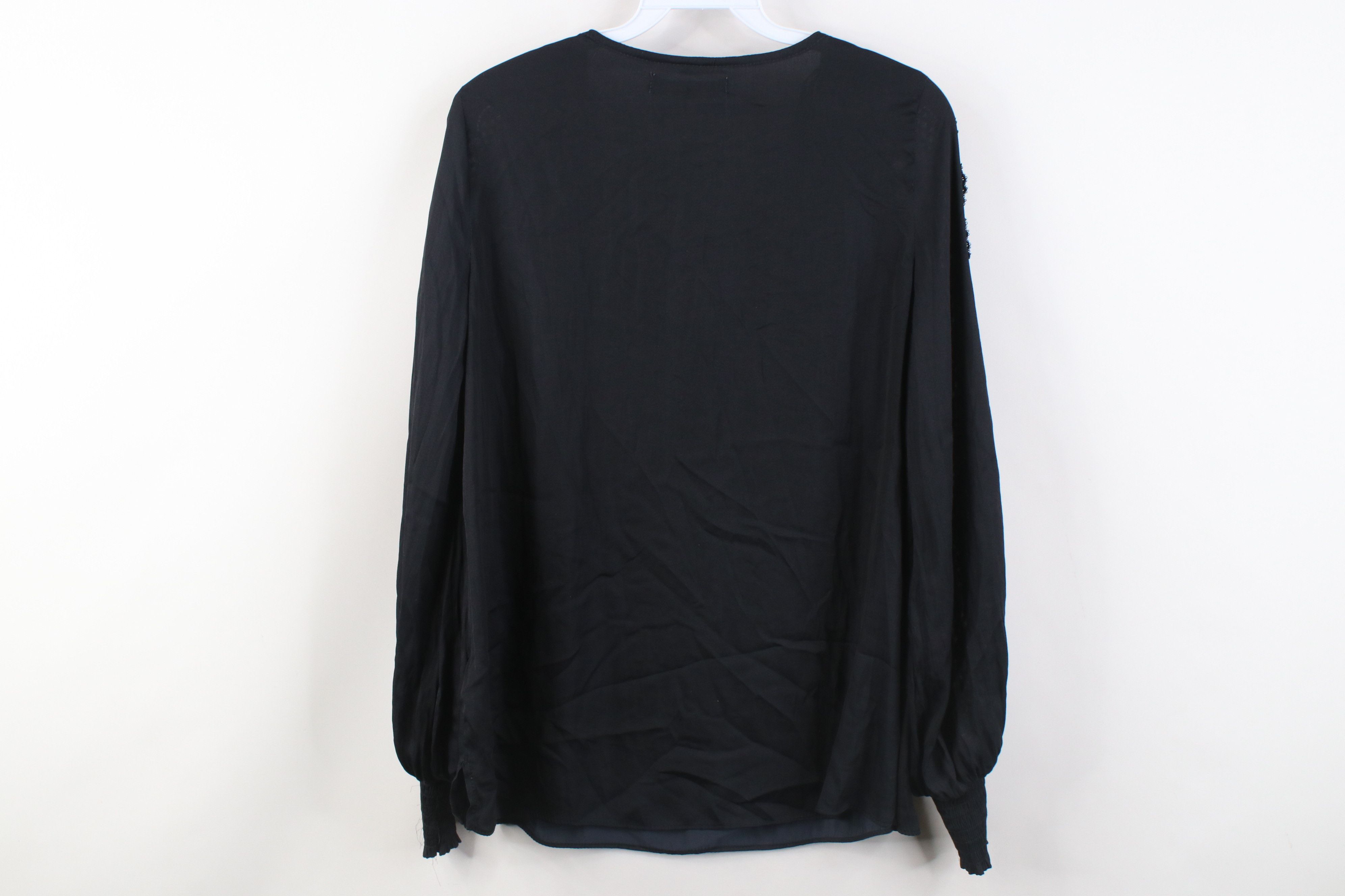 Vintage New Anthropologie Mustard Seed Crochet Long Sleeve Shirt Size S / US 4 / IT 40 - 9 Thumbnail