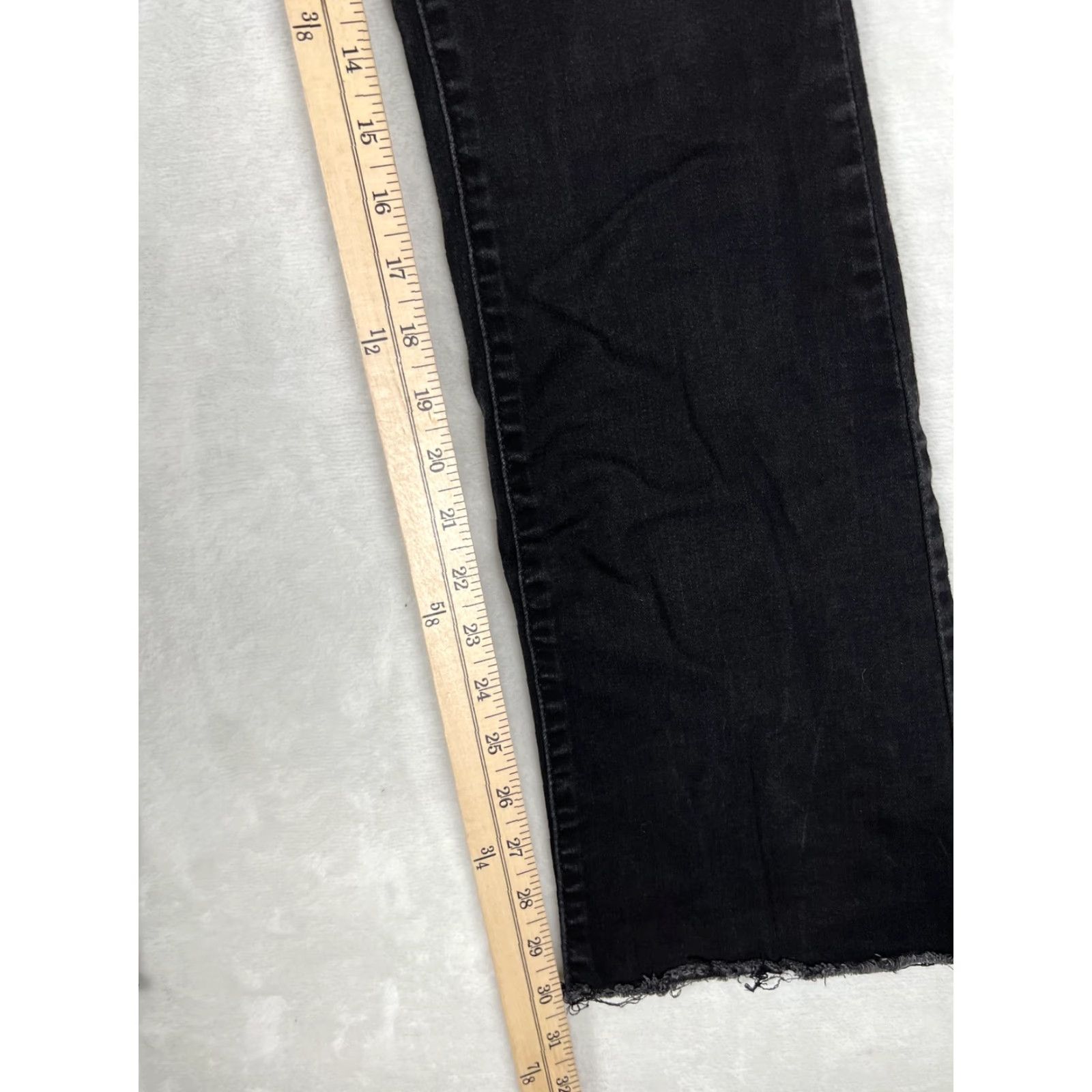 Levi's Levi's Jeans 725 High Rise Bootcut 30x32 Womens Black Denim Stretch Pull Zip Inseam 32 Size 30" / US 8 / IT 44 - 2 Thumbnail