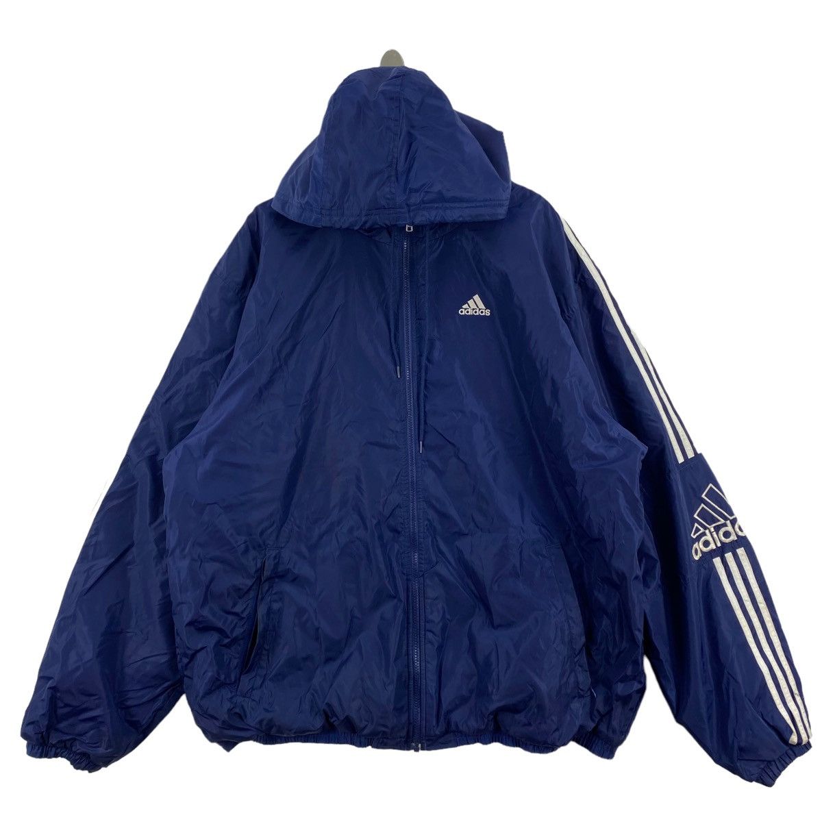 Vintage ADIDAS EQUIPMENT 3 Stripes Side Sportswear Long Parka Coat Jacket main image 1